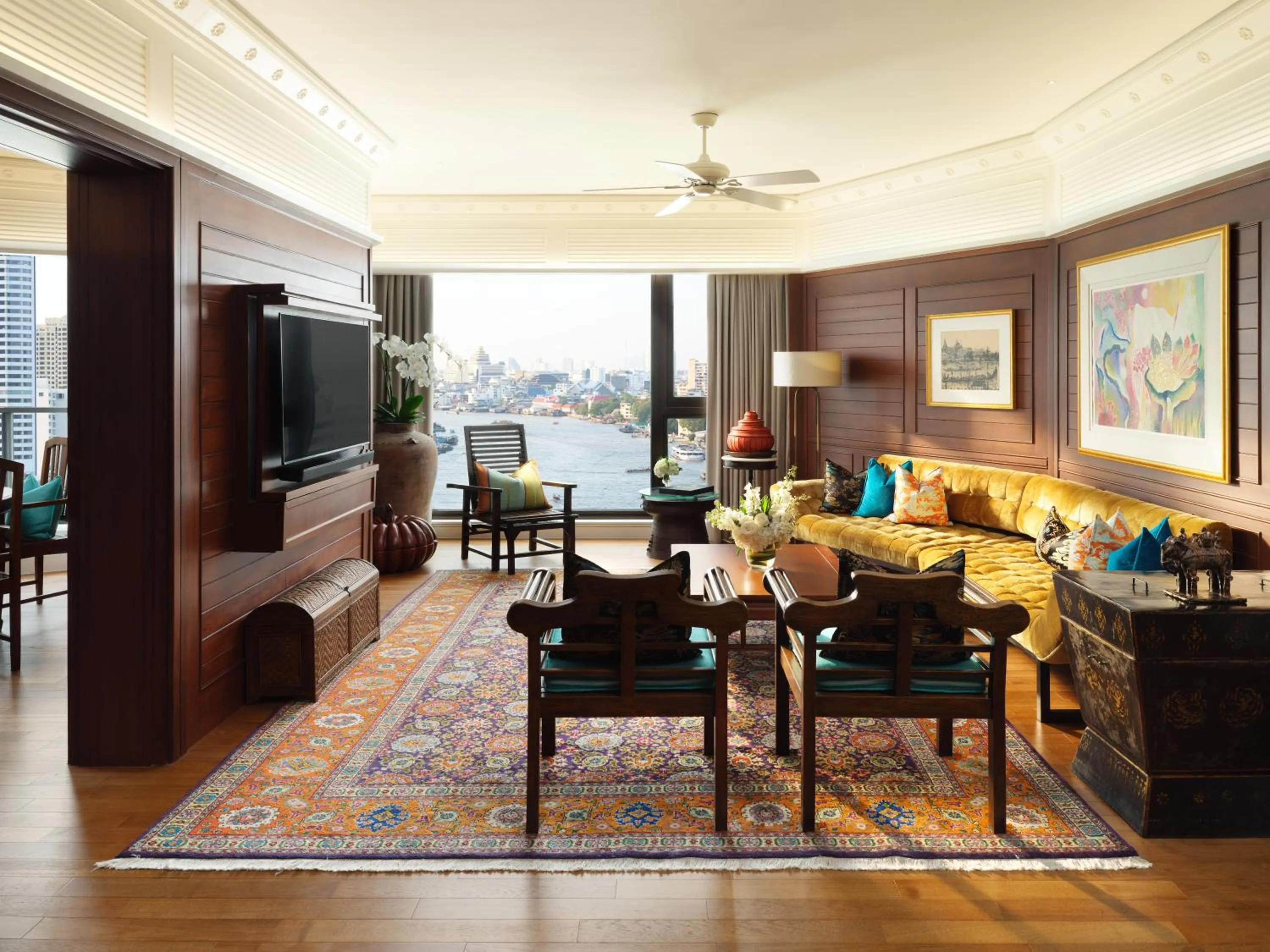 Living room in Mandarin Oriental, Bangkok