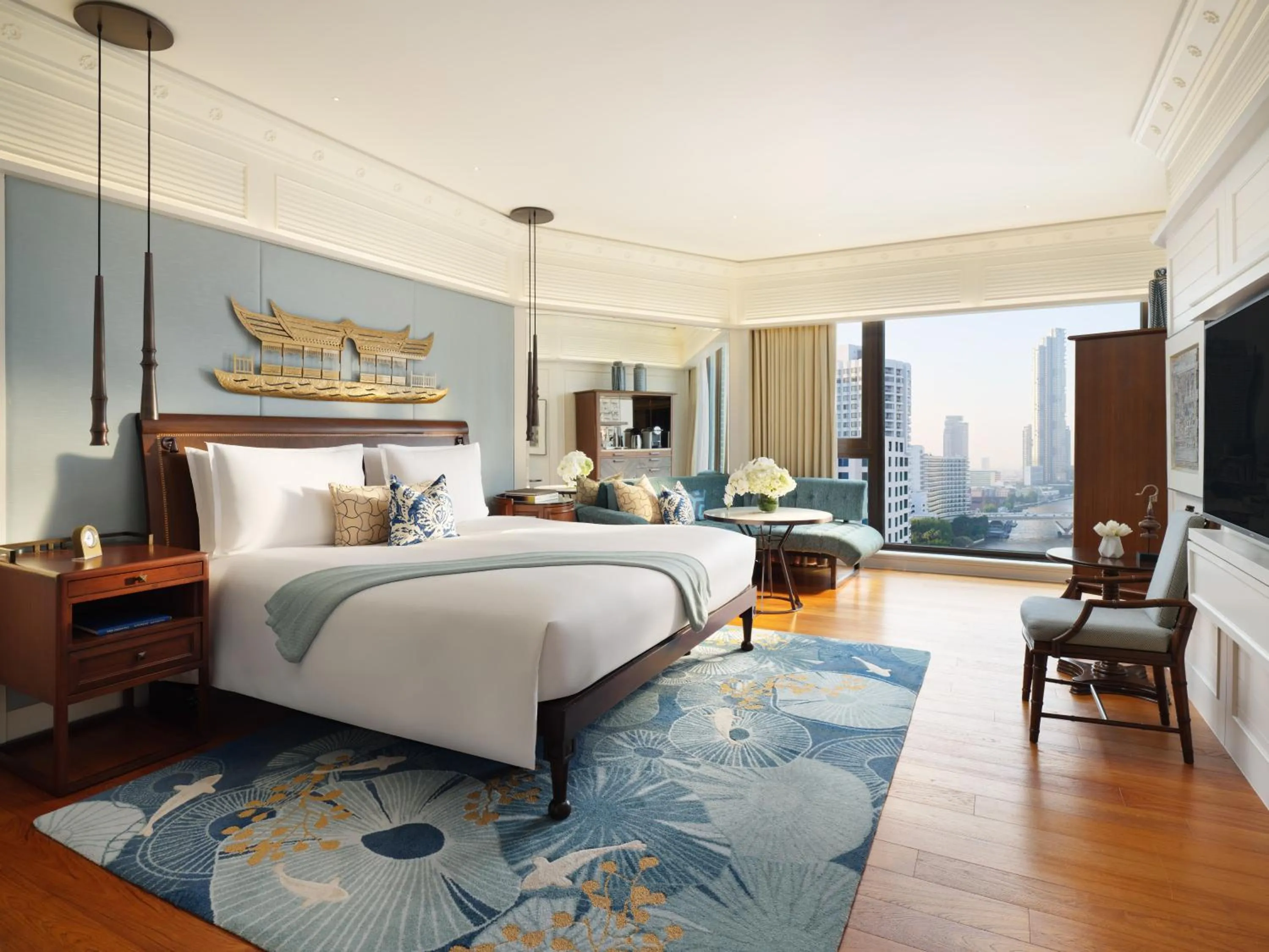 Bedroom, Bed in Mandarin Oriental, Bangkok