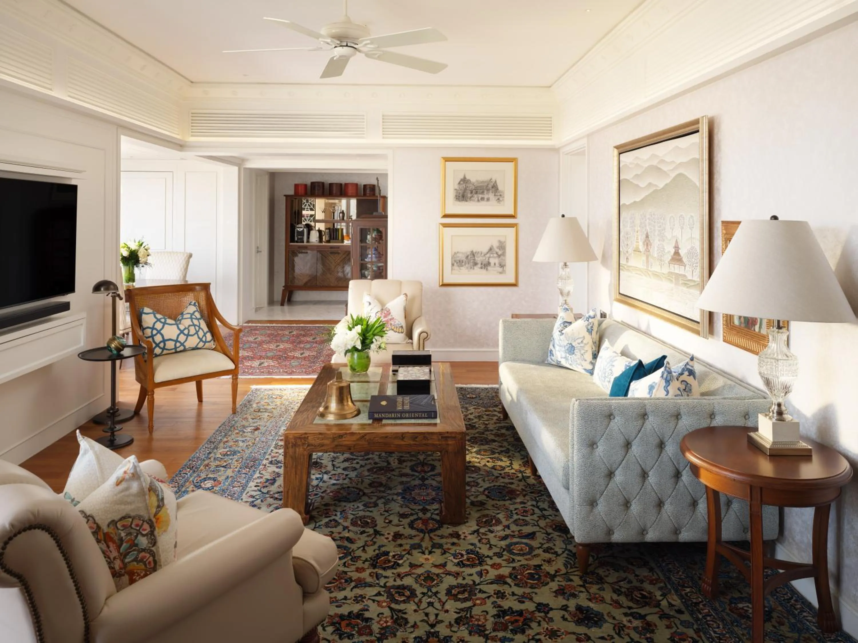 Living room in Mandarin Oriental, Bangkok