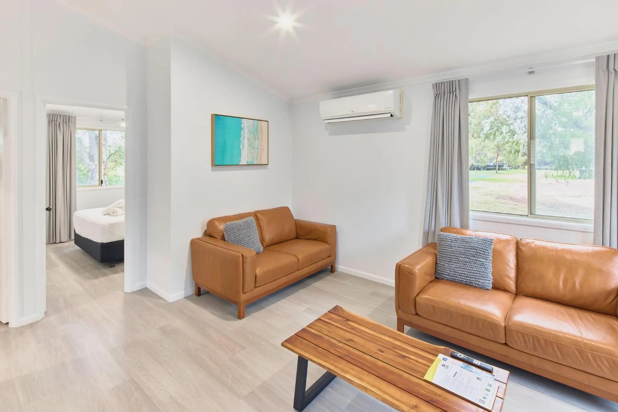 Living room, Bed in RAC Busselton Holiday Park