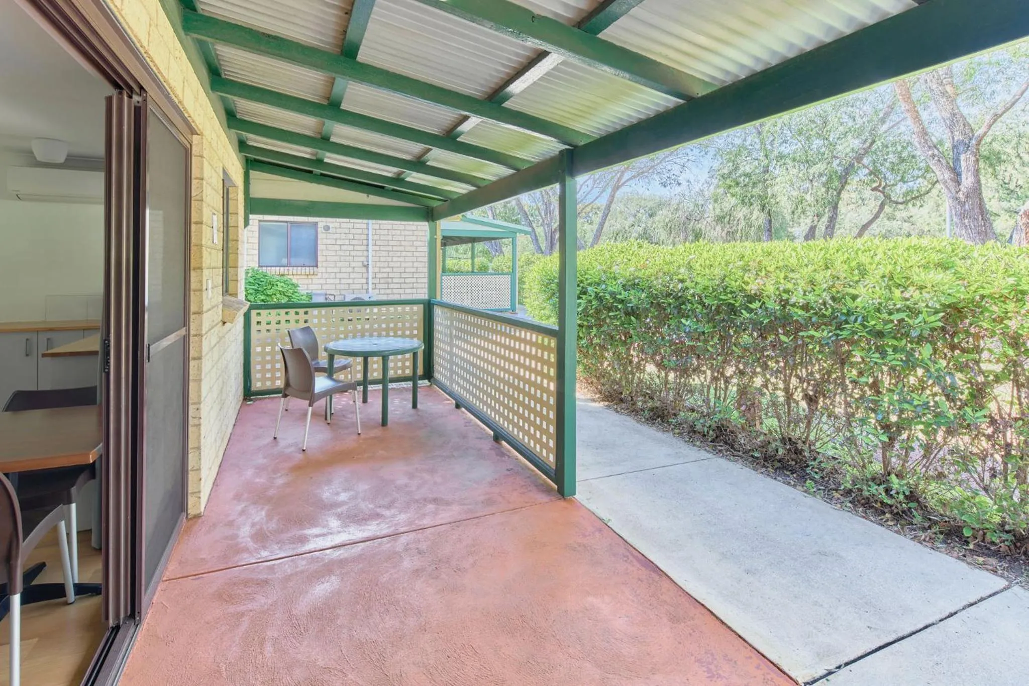 Patio in RAC Busselton Holiday Park