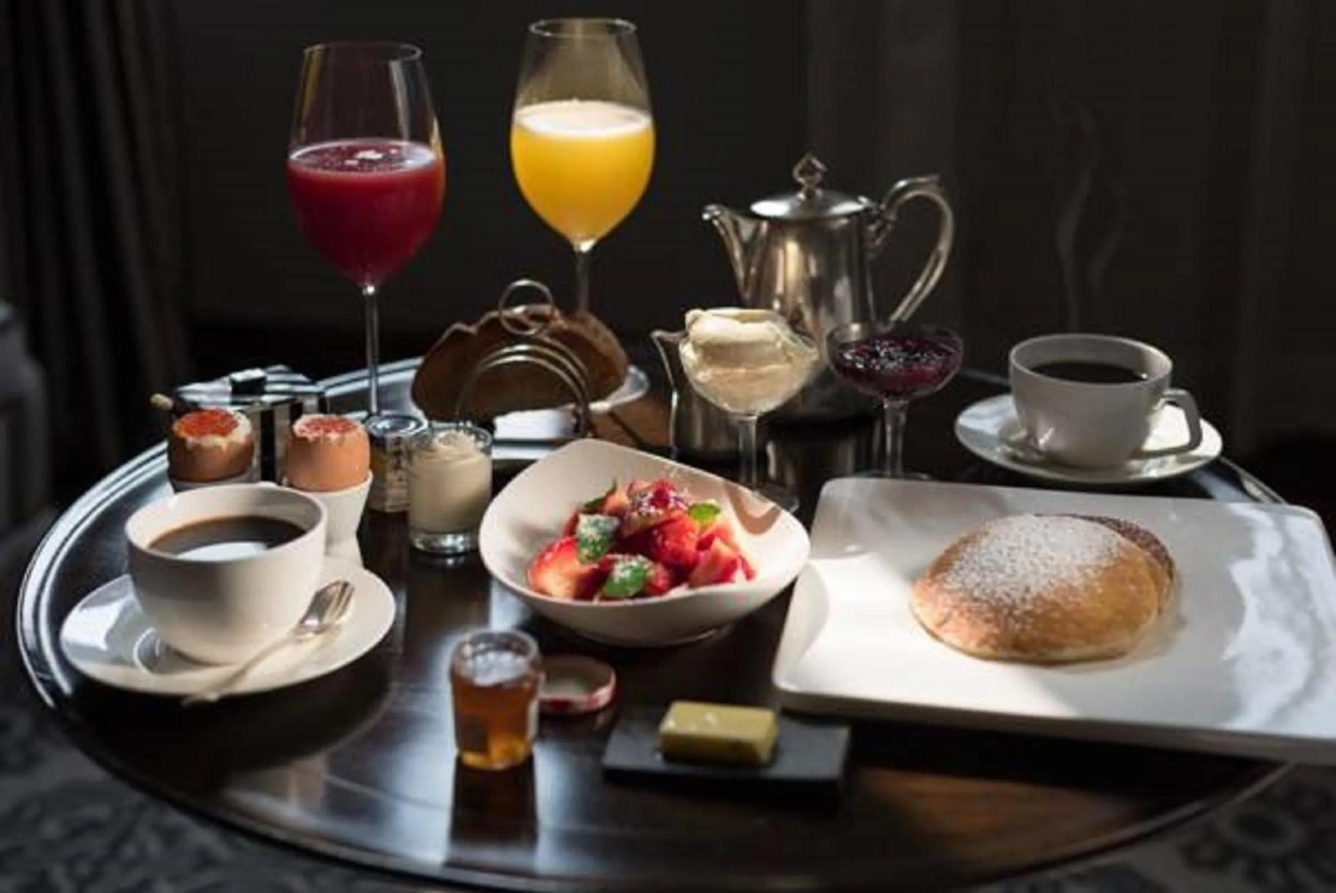 Continental breakfast in The Strand, Yangon