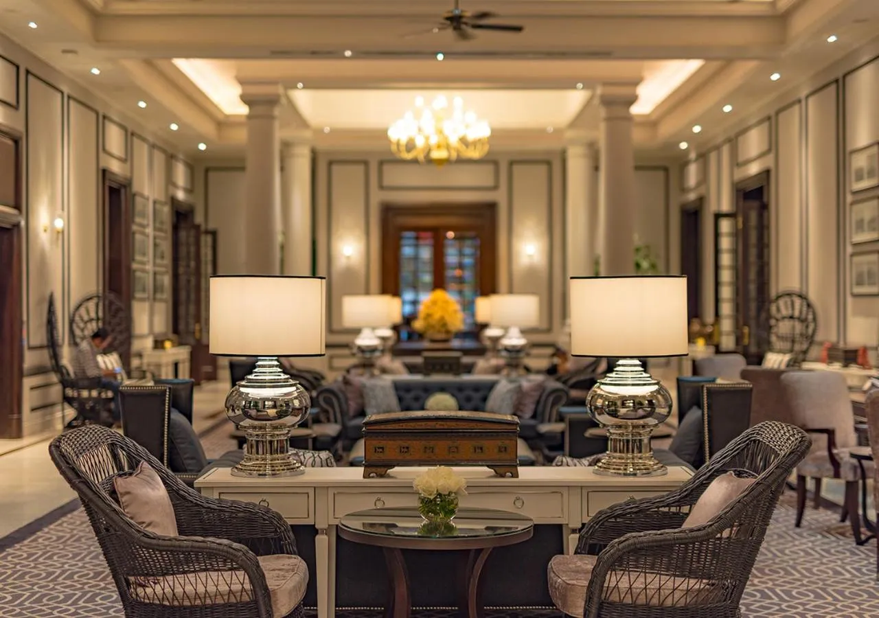 Lobby or reception in The Strand, Yangon