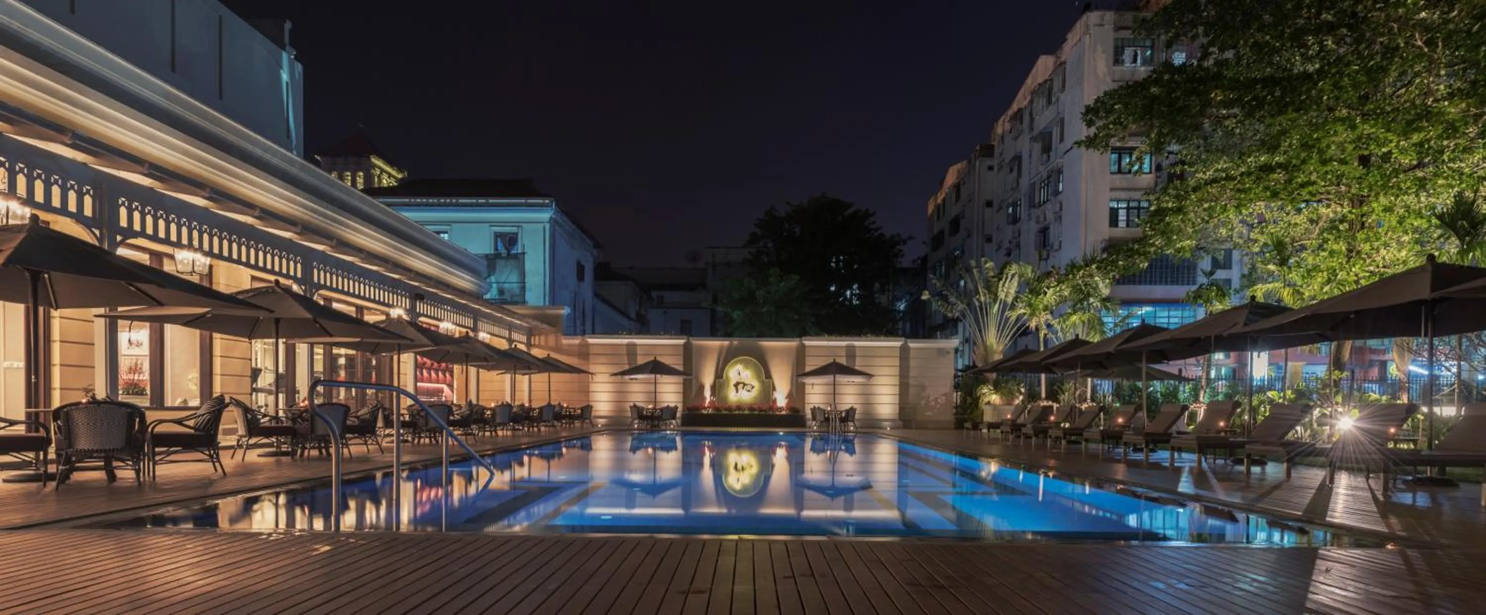 Swimming pool in The Strand, Yangon