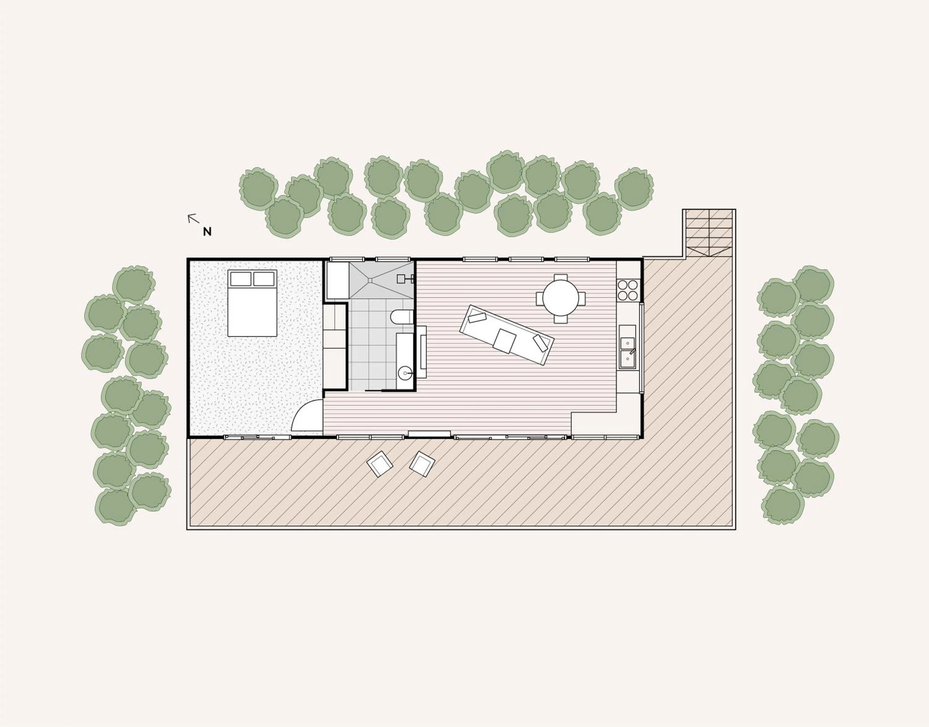 Floor plan in Freycinet Resort