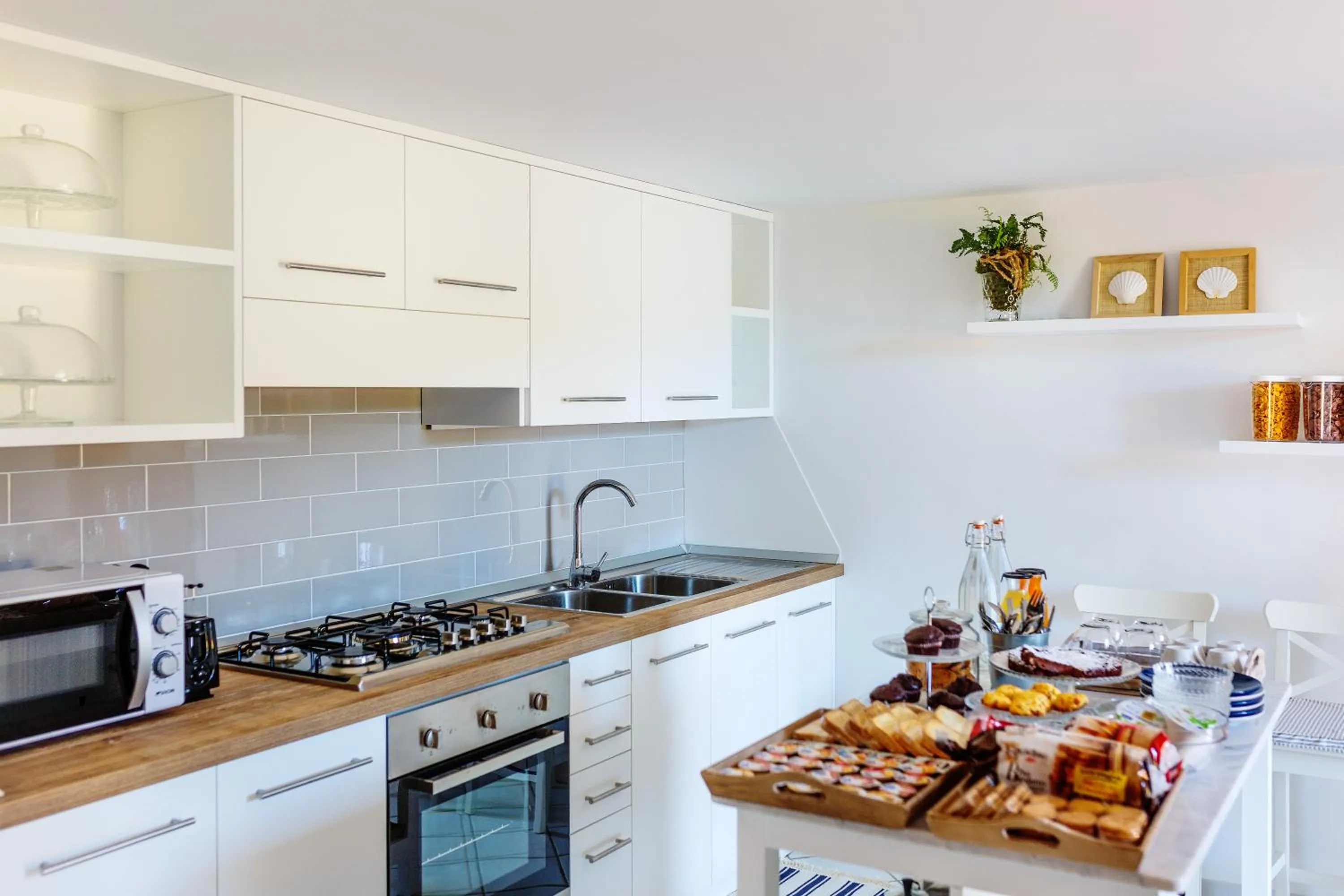 Kitchen or kitchenette in Casa Assunta B&B