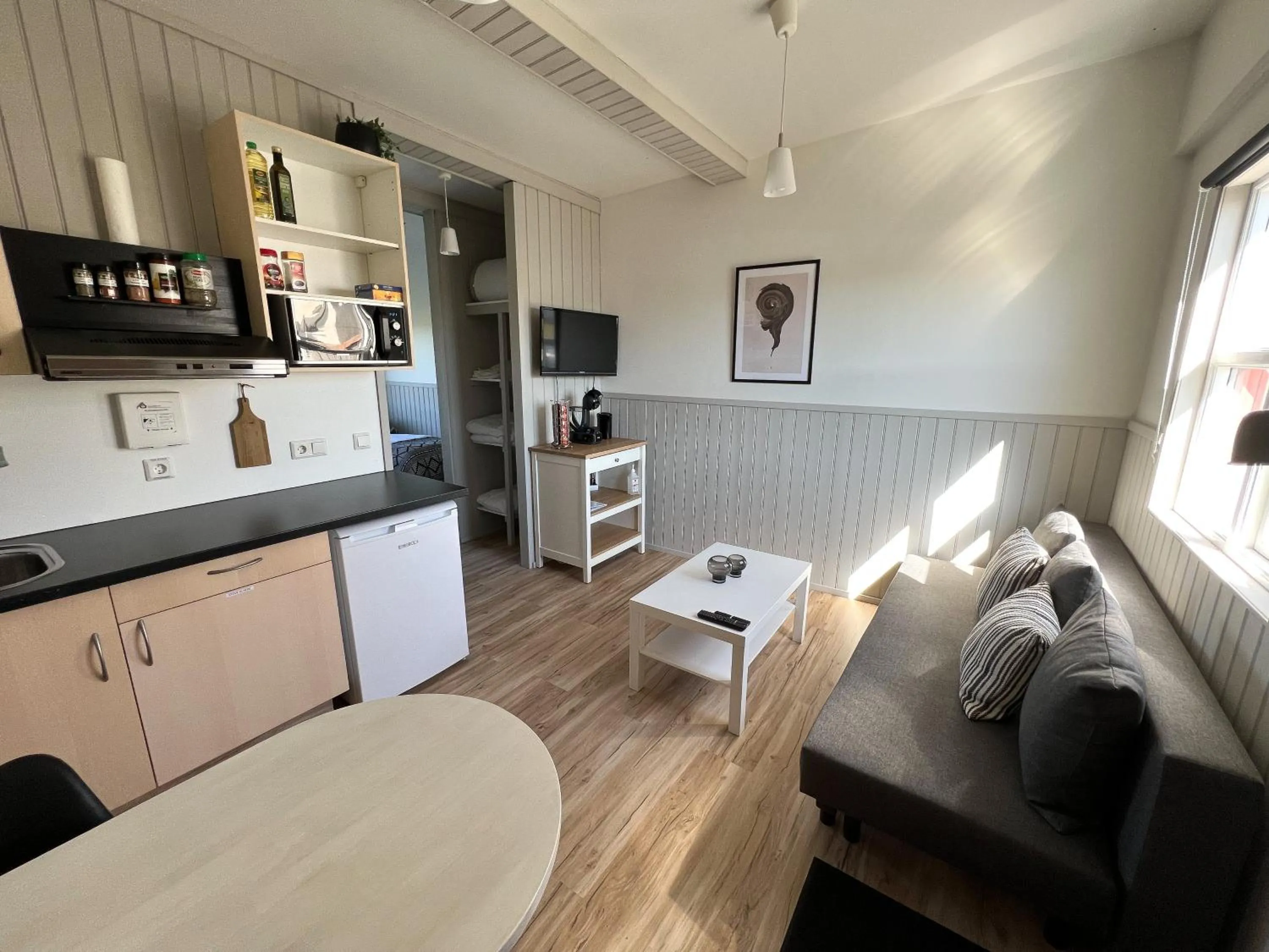 TV and multimedia in Garður Apartments