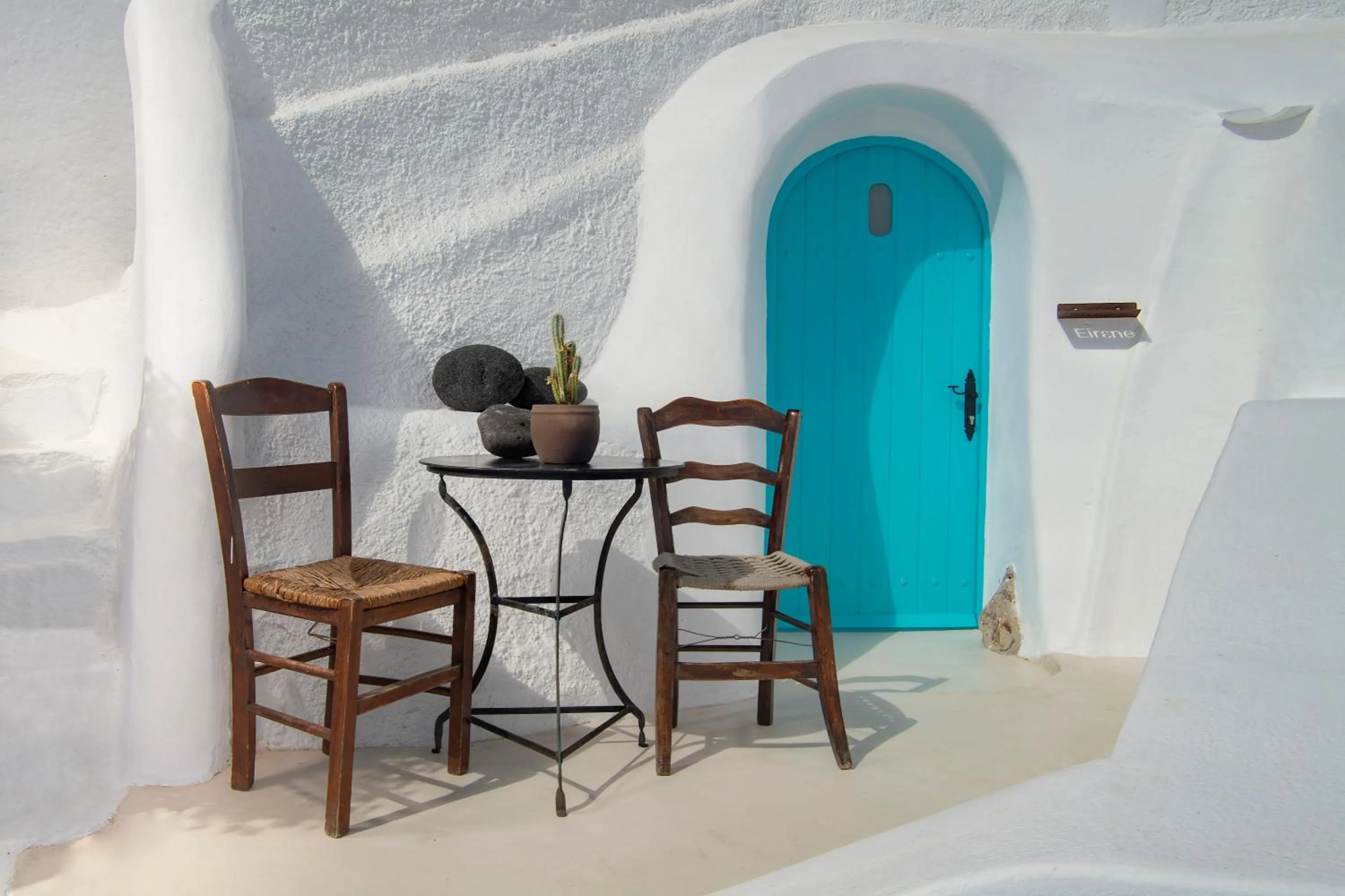 Seating area in Sophia Oia View