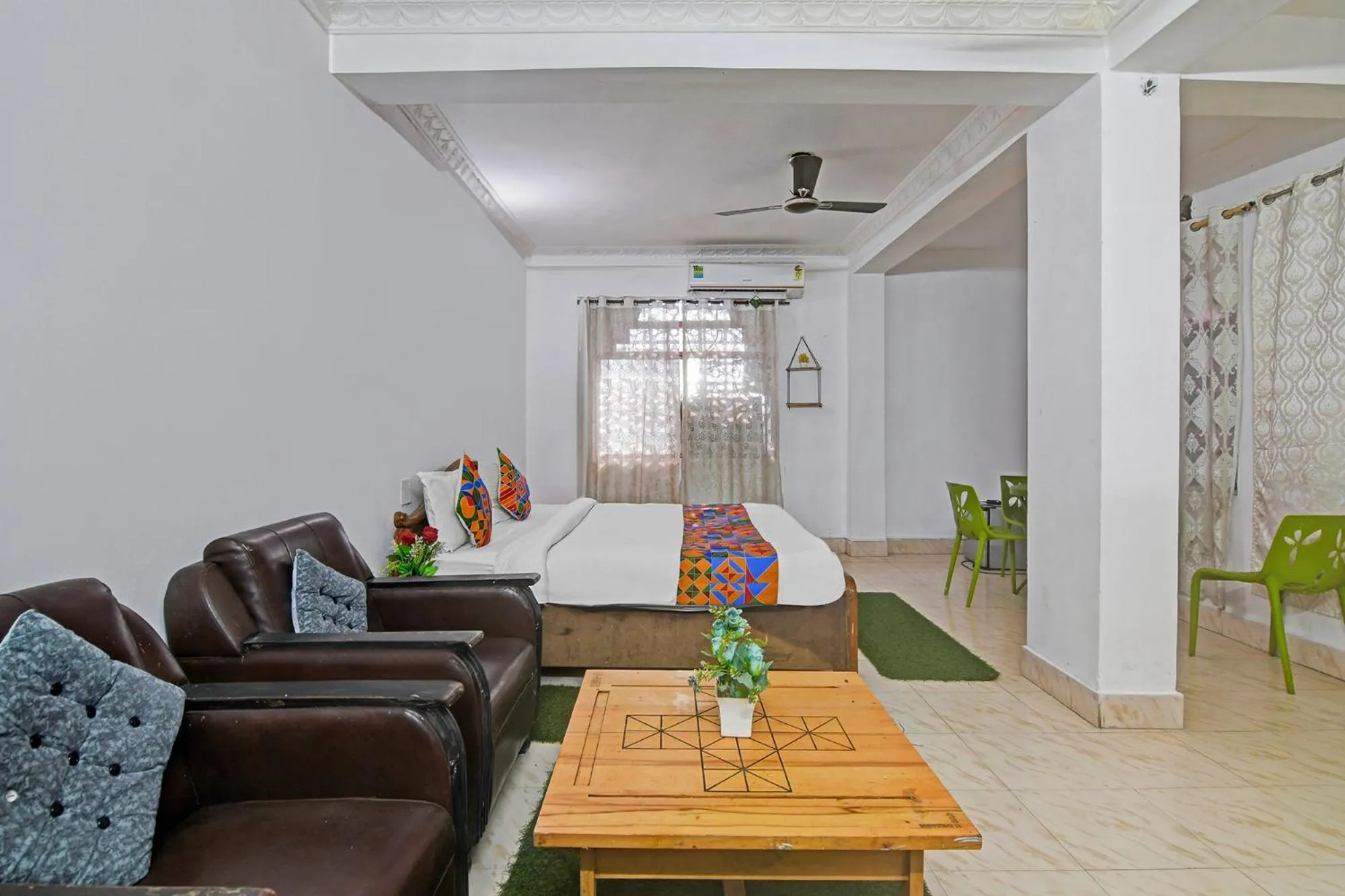 Bed in FabHotel Sai Sagar Residency