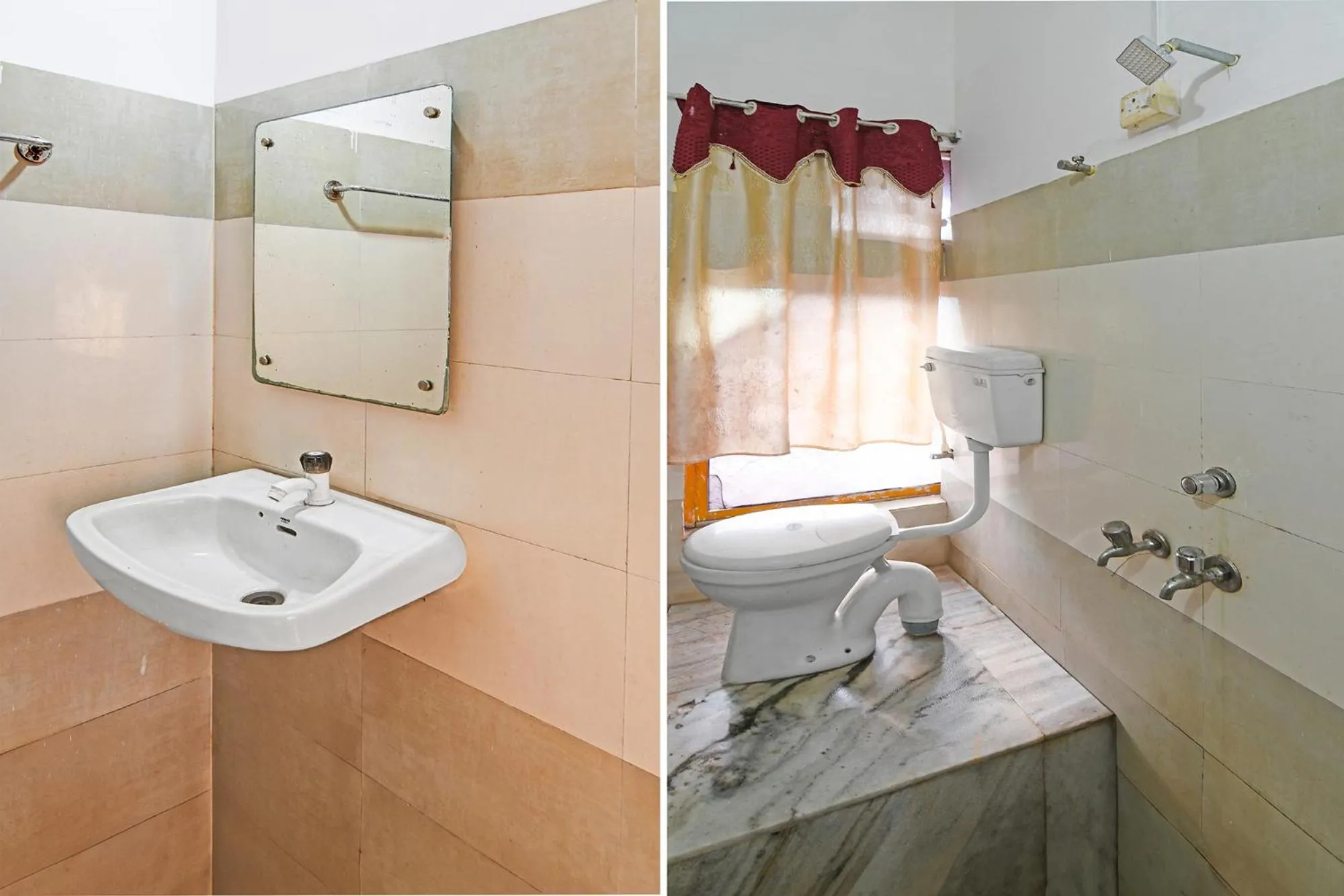 Bathroom in FabHotel Sai Sagar Residency