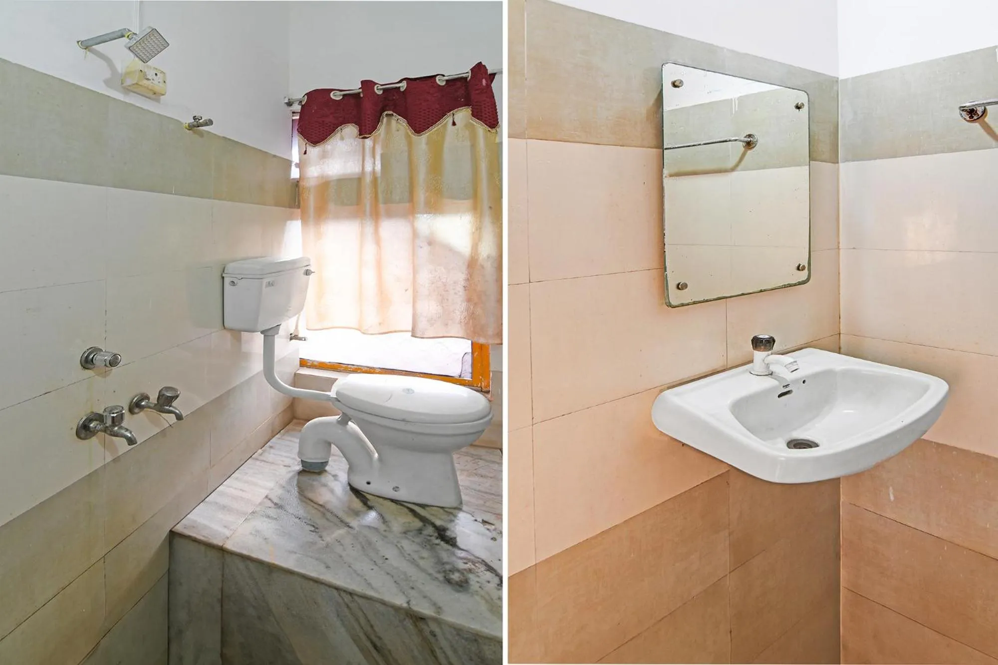 Bathroom in FabHotel Sai Sagar Residency