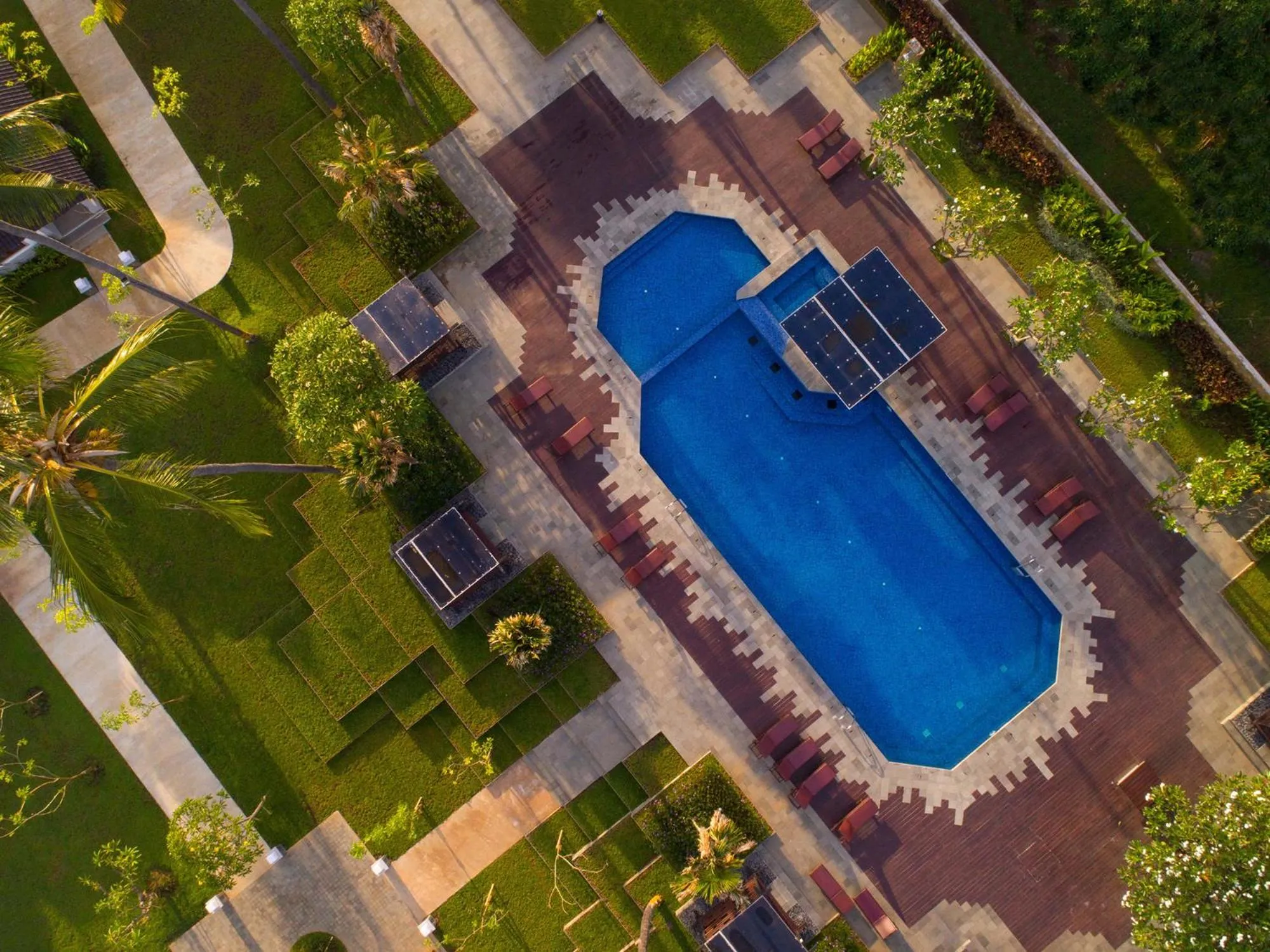 Bird's eye view in Brits Resort Lovina