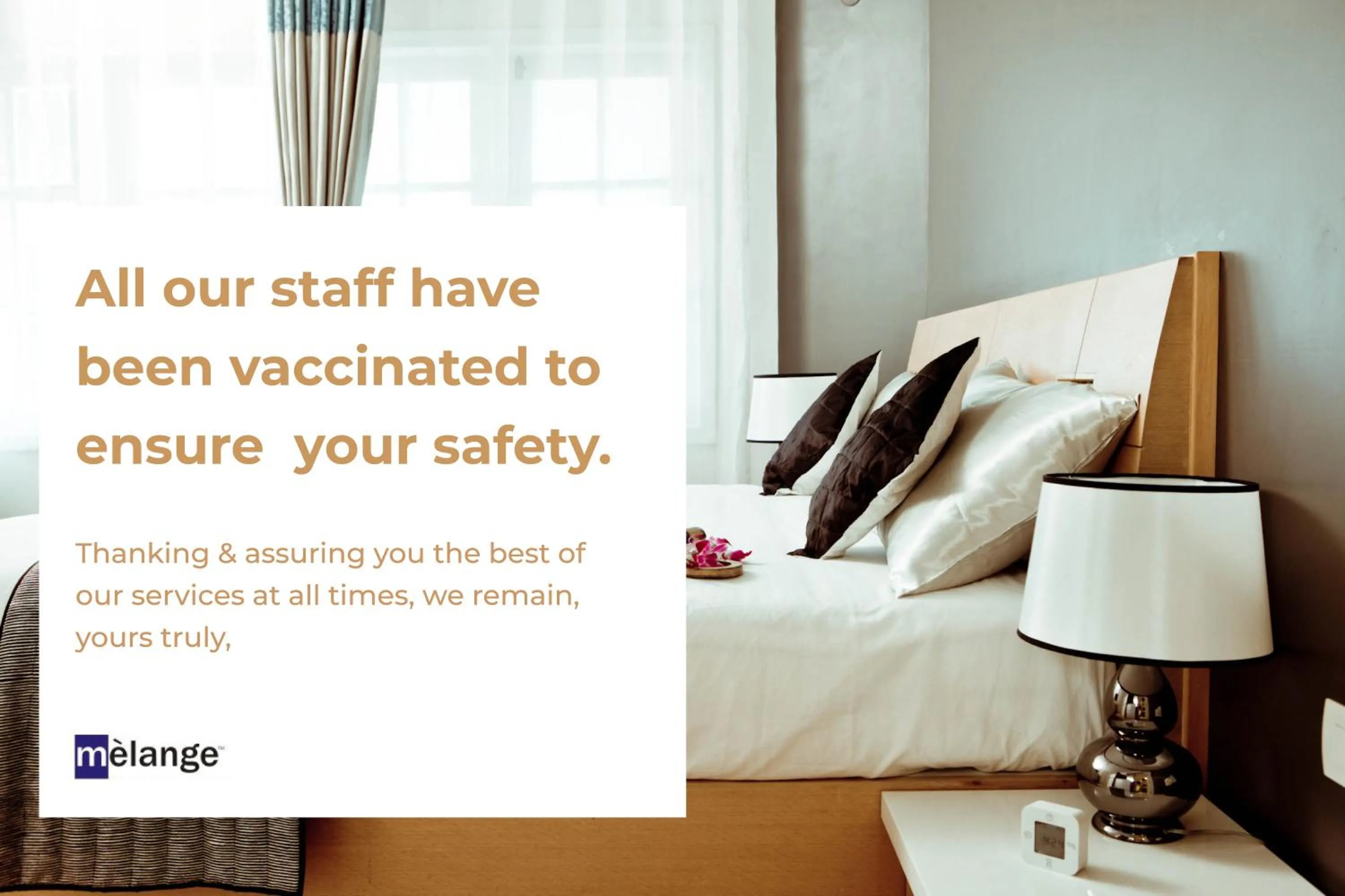 Property logo or sign, Bed in Melange Luxury Serviced Apartments