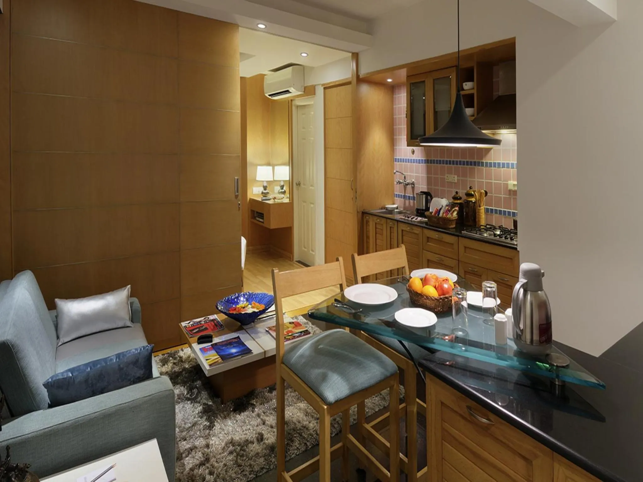 Kitchen or kitchenette in Melange Luxury Serviced Apartments
