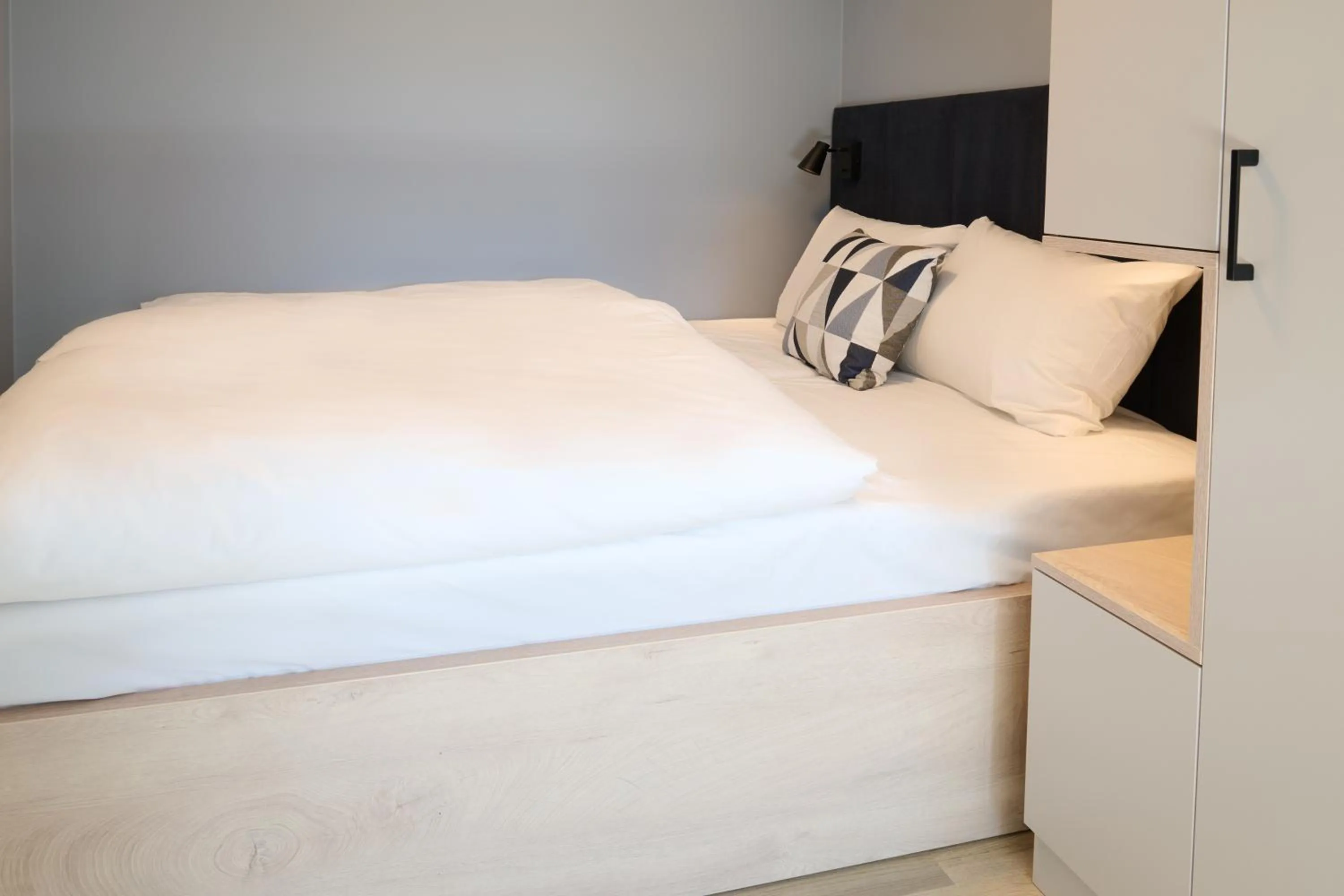 Bed in Horten Apartment