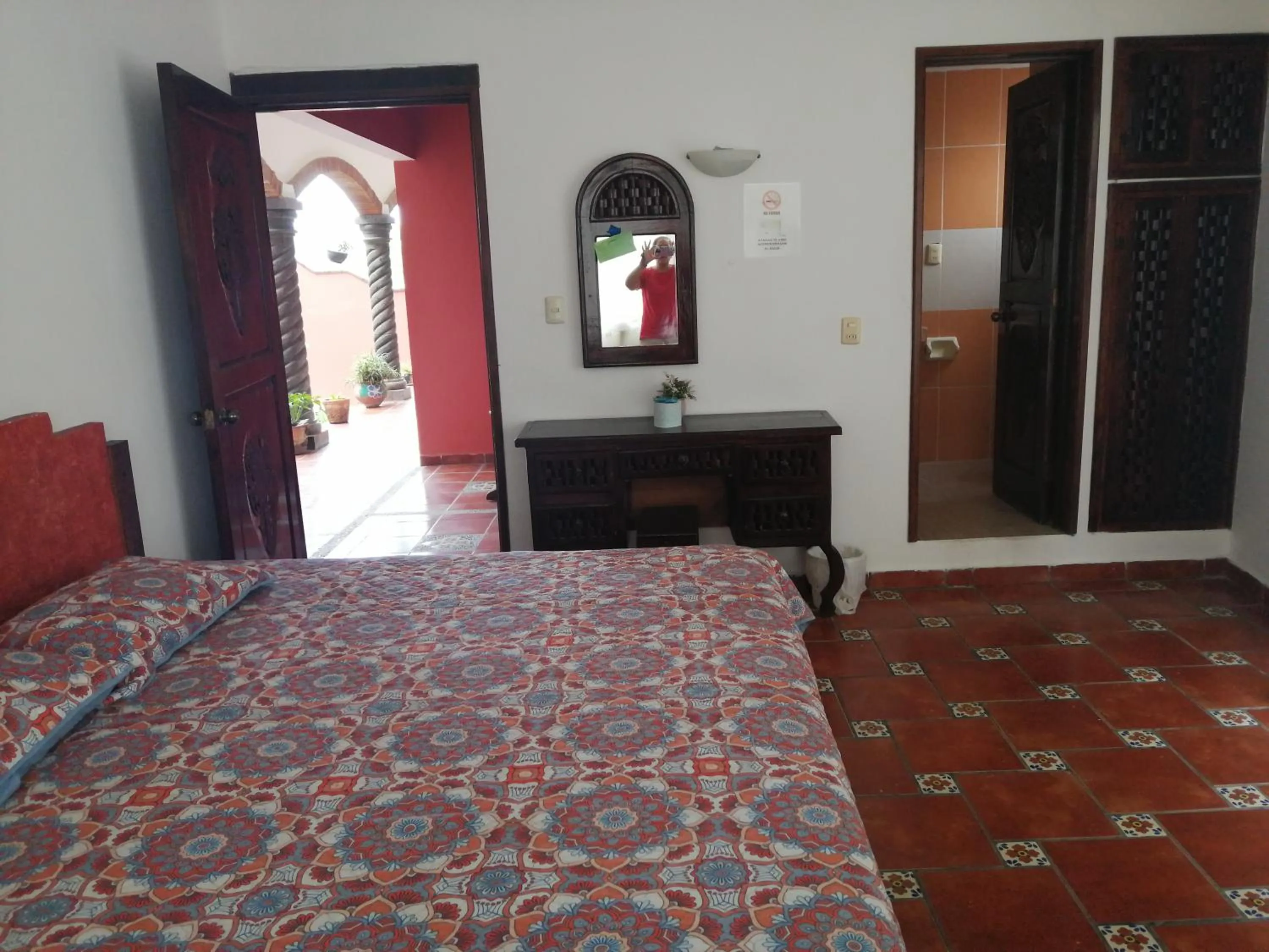 Bed in Hotel Villa Palmeras