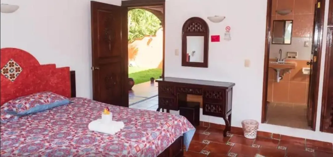 Bed in Hotel Villa Palmeras