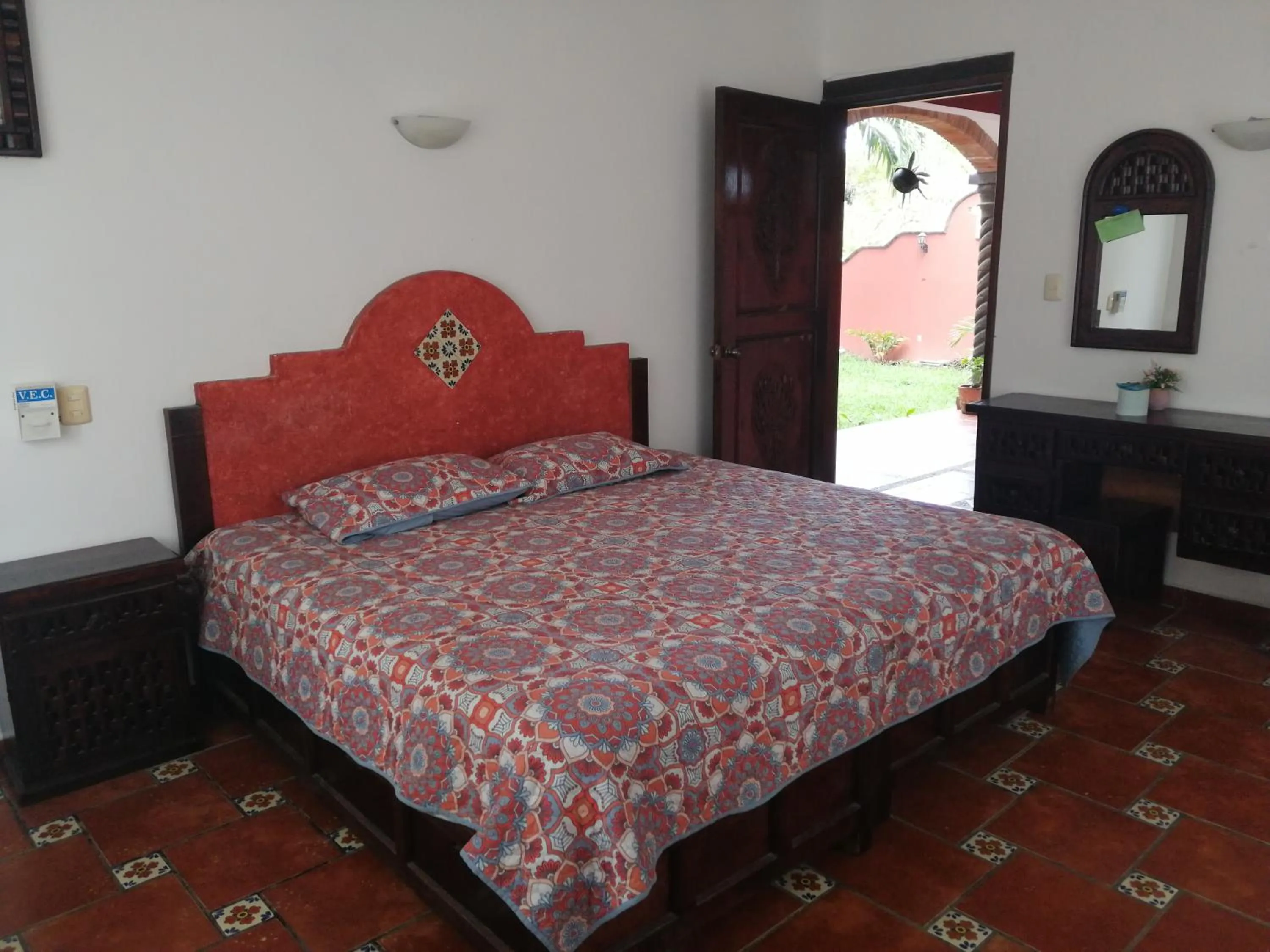 Bed in Hotel Villa Palmeras