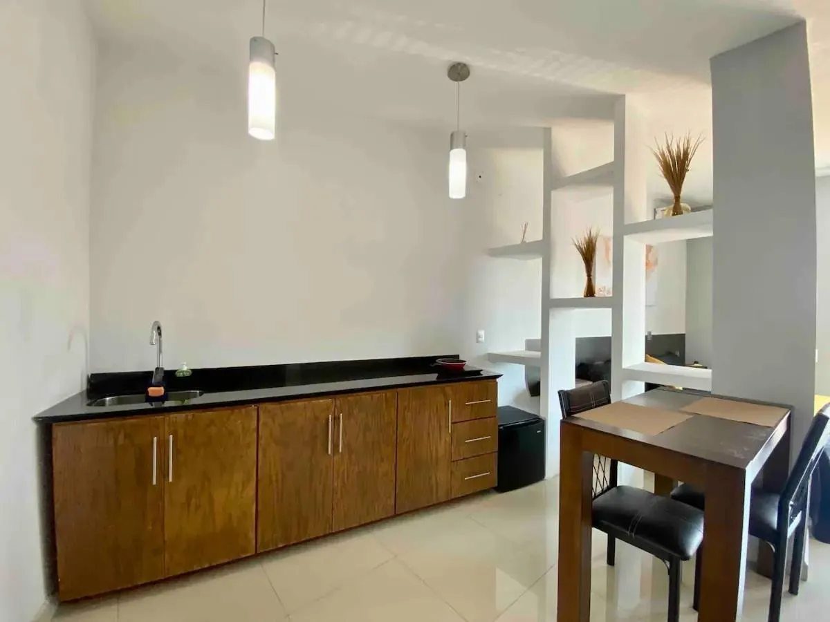 Kitchen or kitchenette in Suites La Gloria Alojamiento independiente