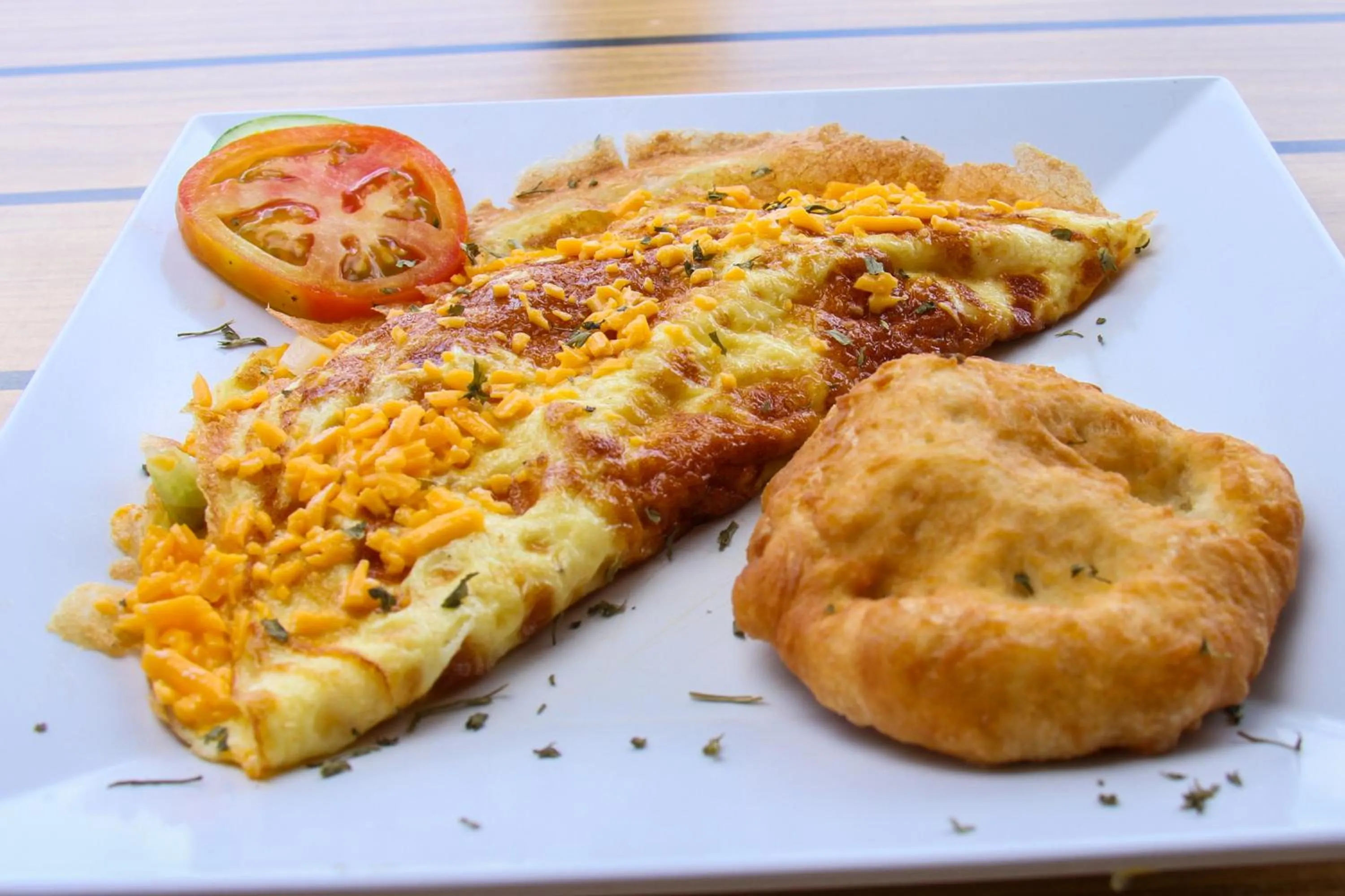 Food close-up in The Champs