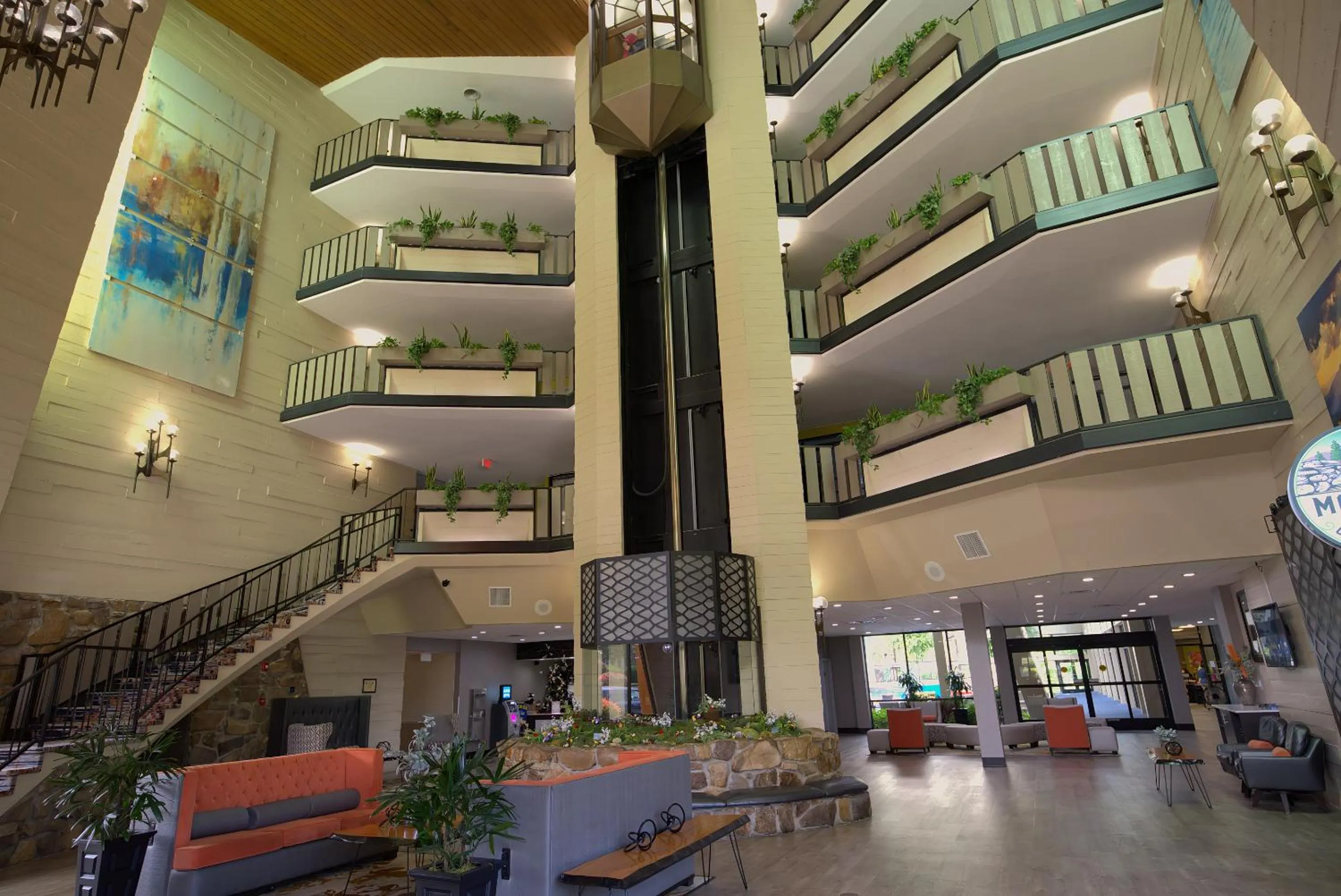 Lobby or reception in Glenstone Lodge