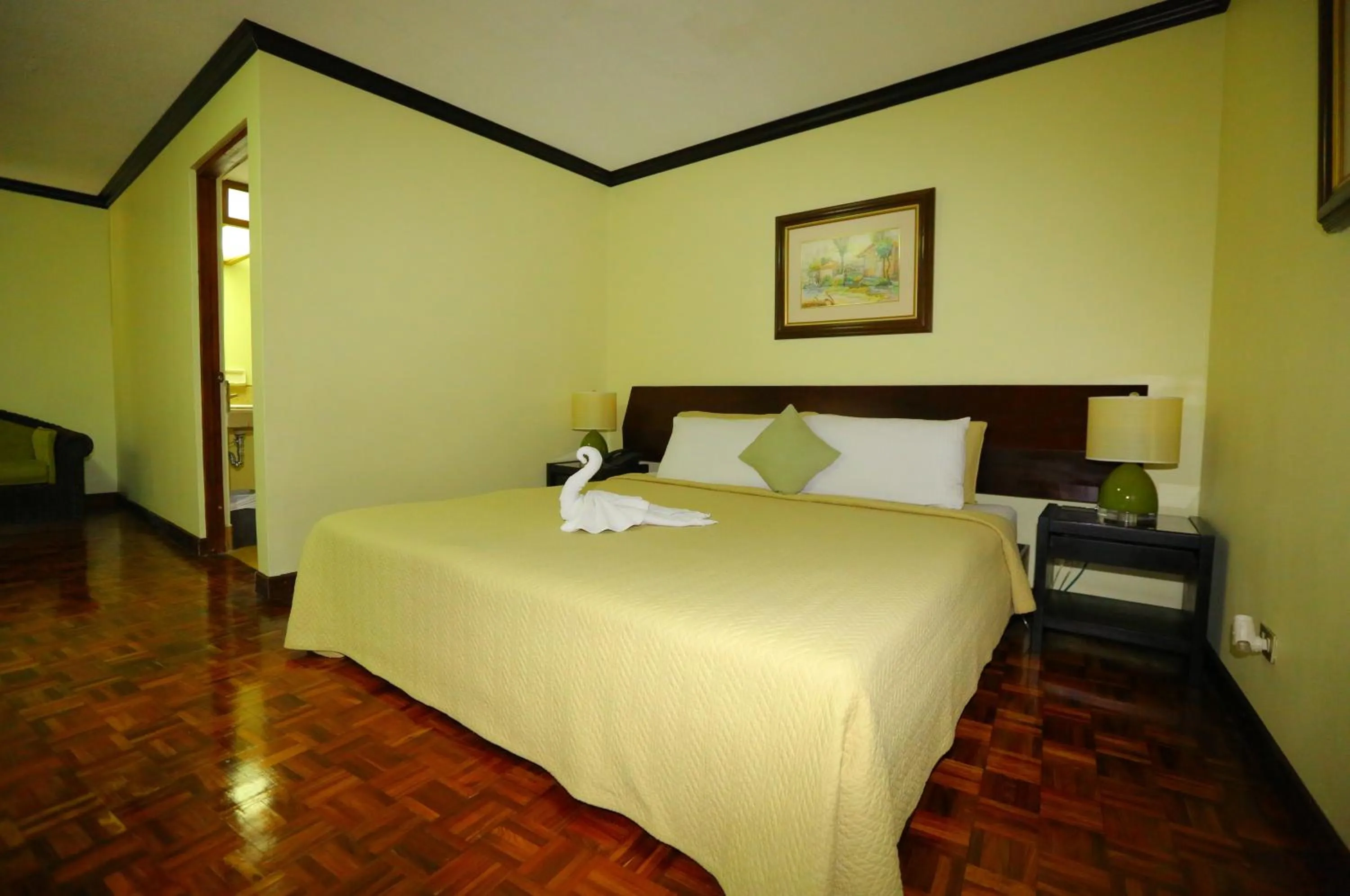 Bed in Hotel Villa Tournon