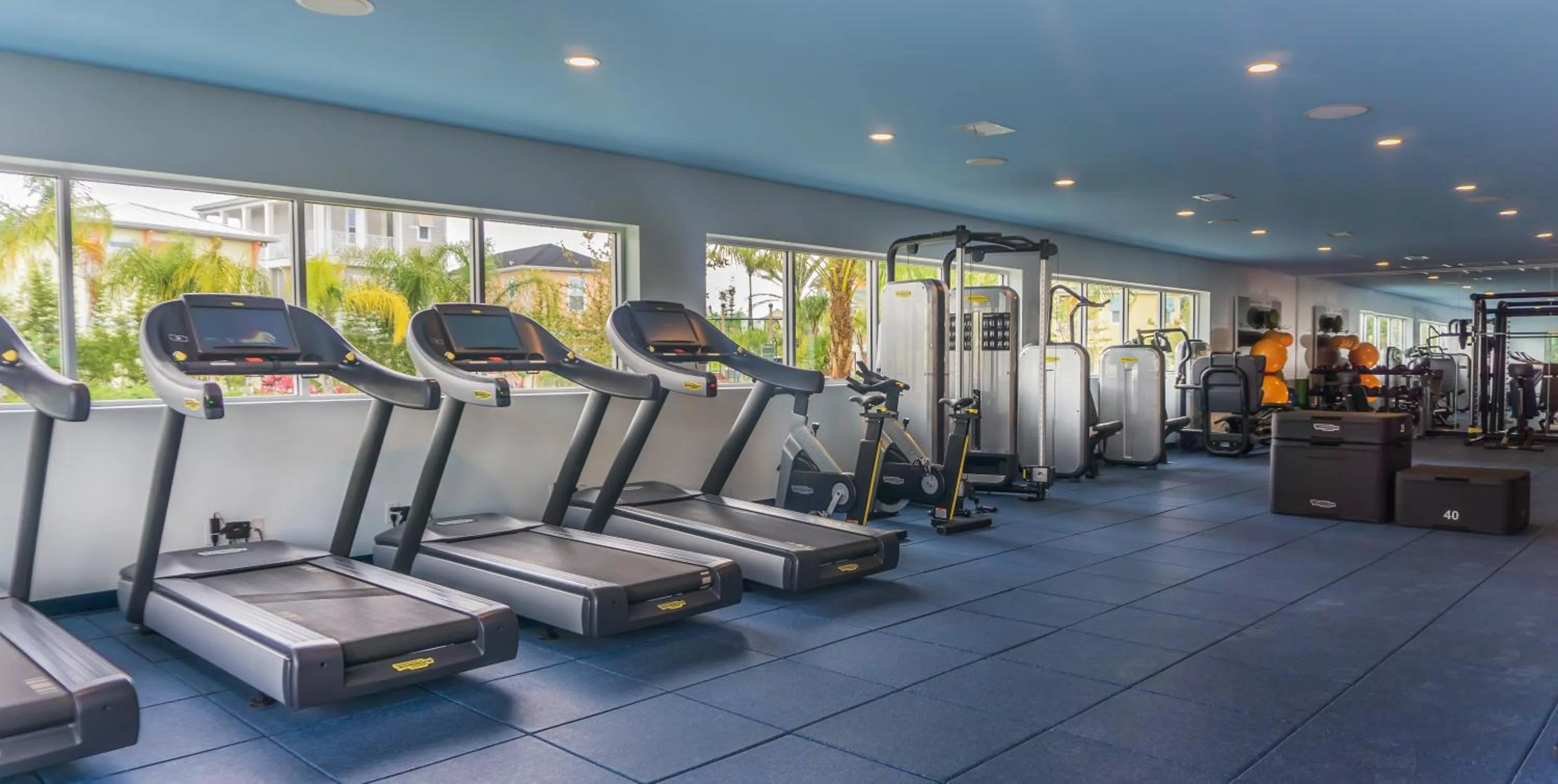 Fitness centre/facilities in Margaritaville Resort Orlando with H2O Waterpark