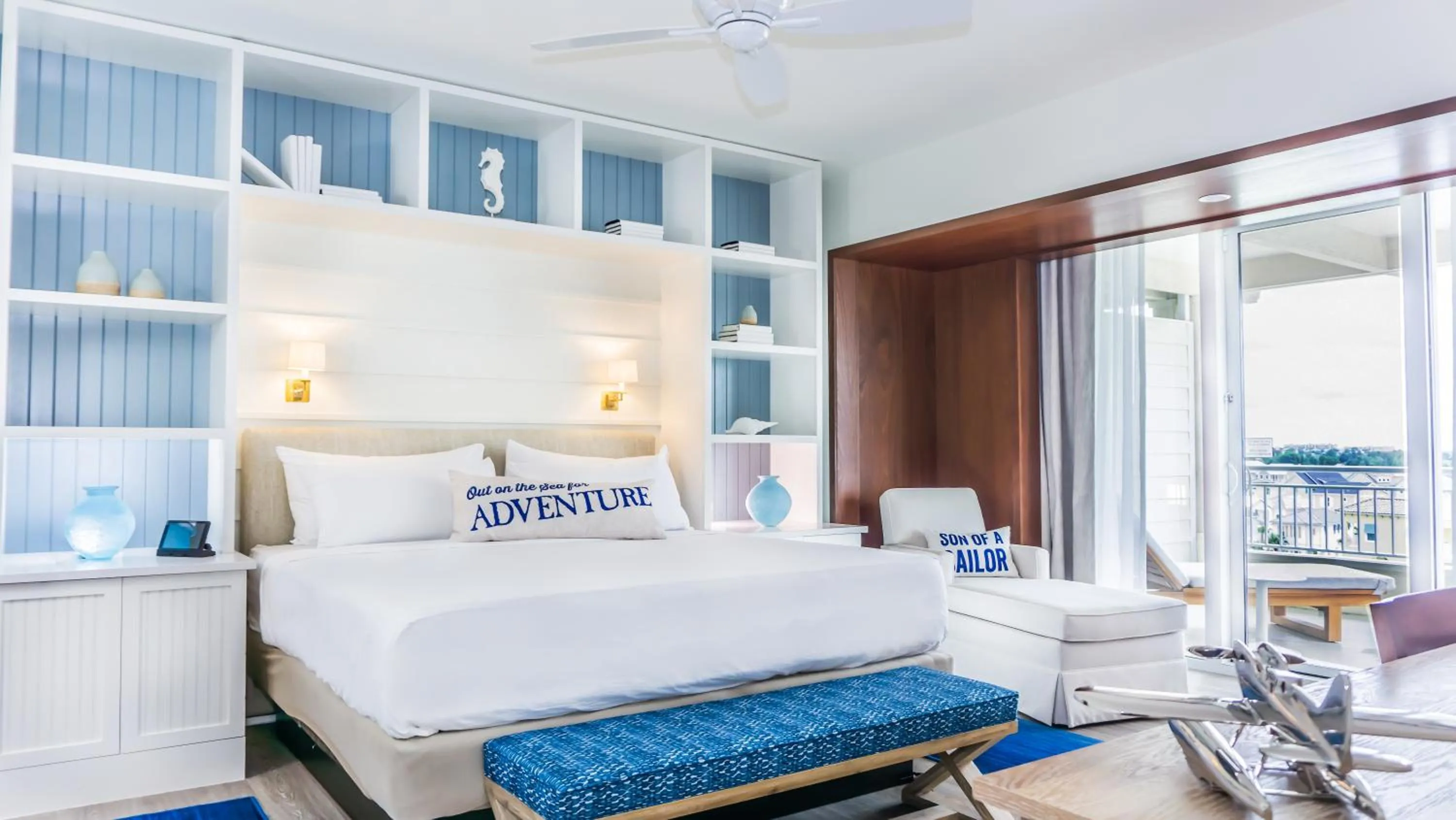 Bed in Margaritaville Resort Orlando with H2O Waterpark