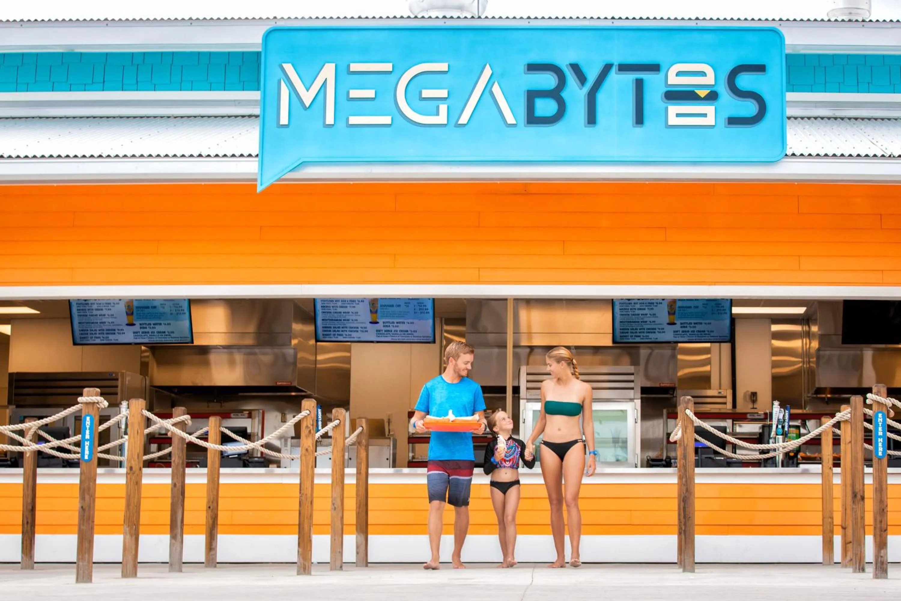 Family in Margaritaville Resort Orlando with H2O Waterpark