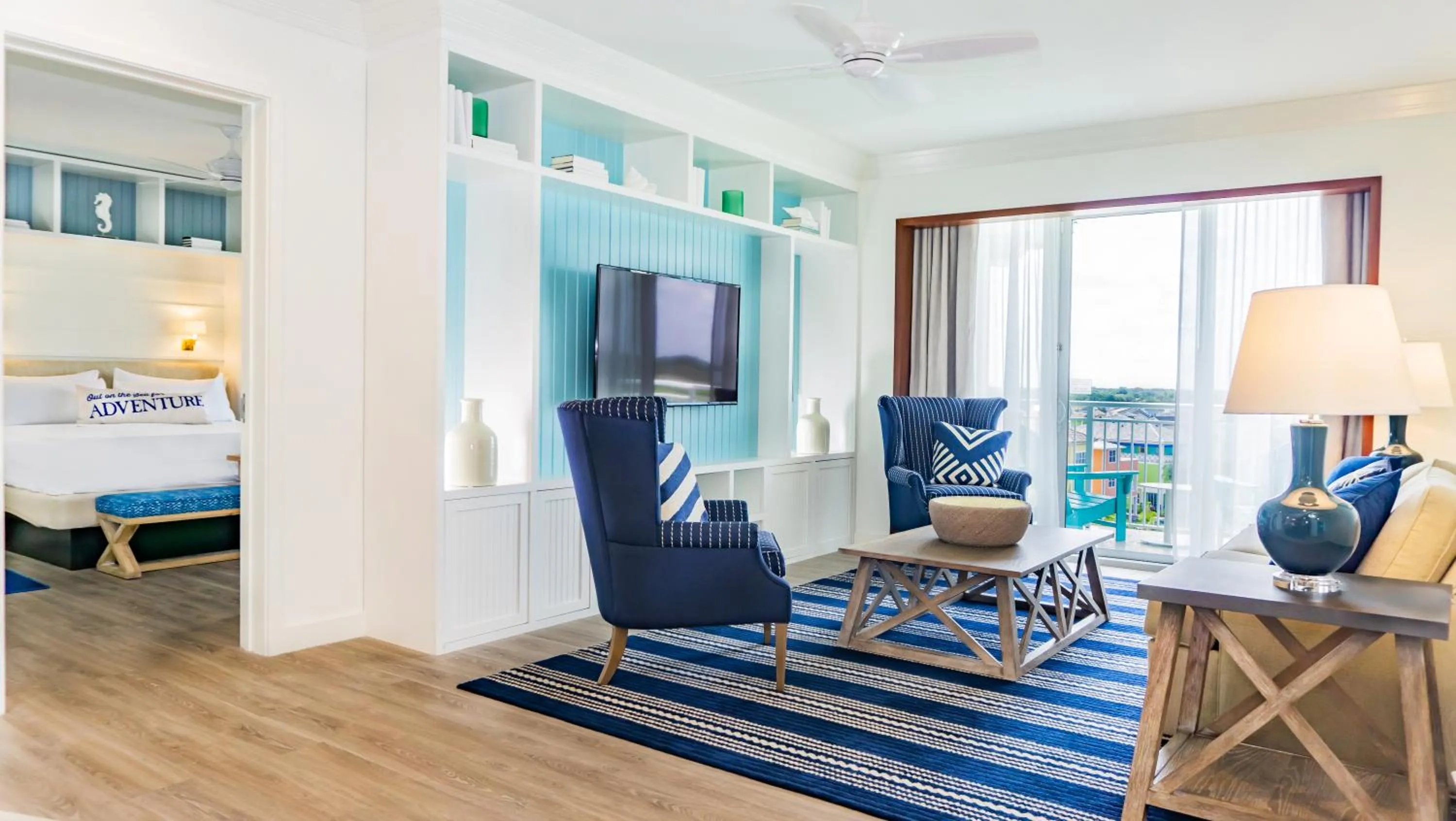 Bed in Margaritaville Resort Orlando with H2O Waterpark