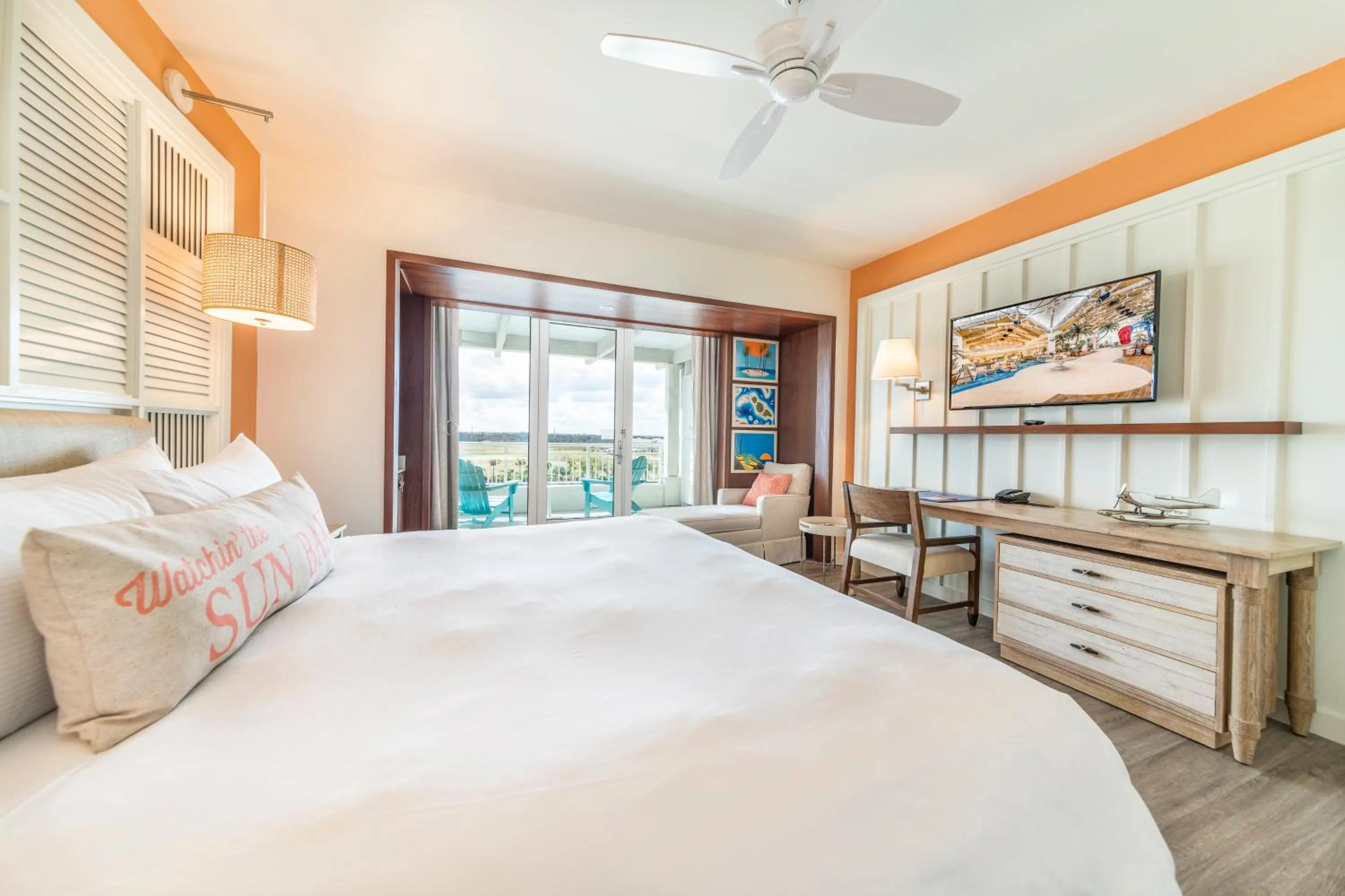 Photo of the whole room, Bed in Margaritaville Resort Orlando with H2O Waterpark