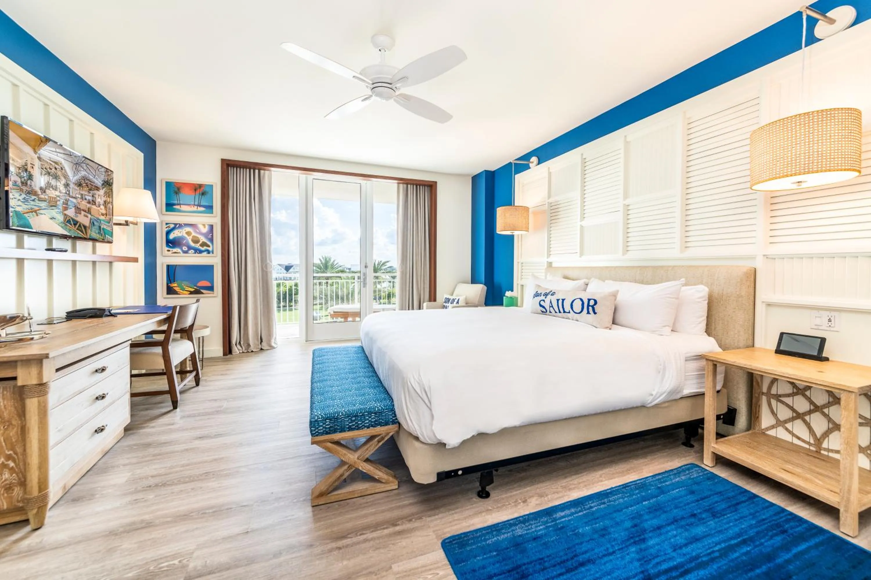 Bed in Margaritaville Resort Orlando with H2O Waterpark