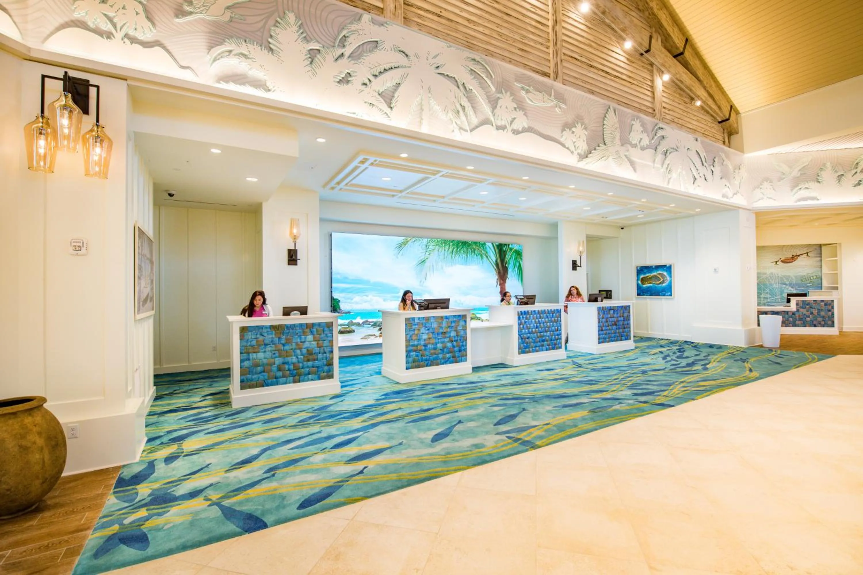 Lobby or reception, Bed in Margaritaville Resort Orlando with H2O Waterpark