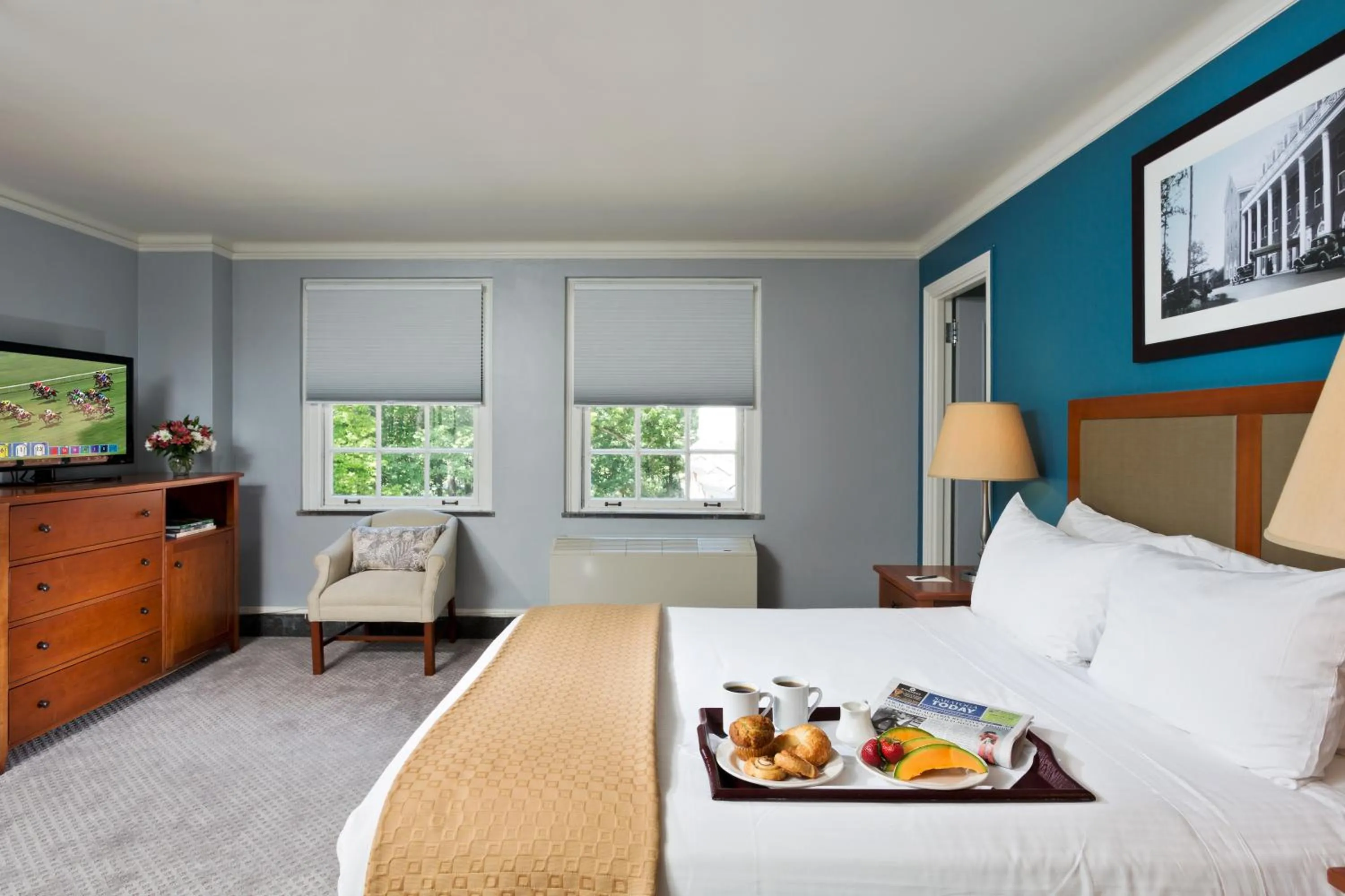 Bed in Gideon Putnam Resort & Spa