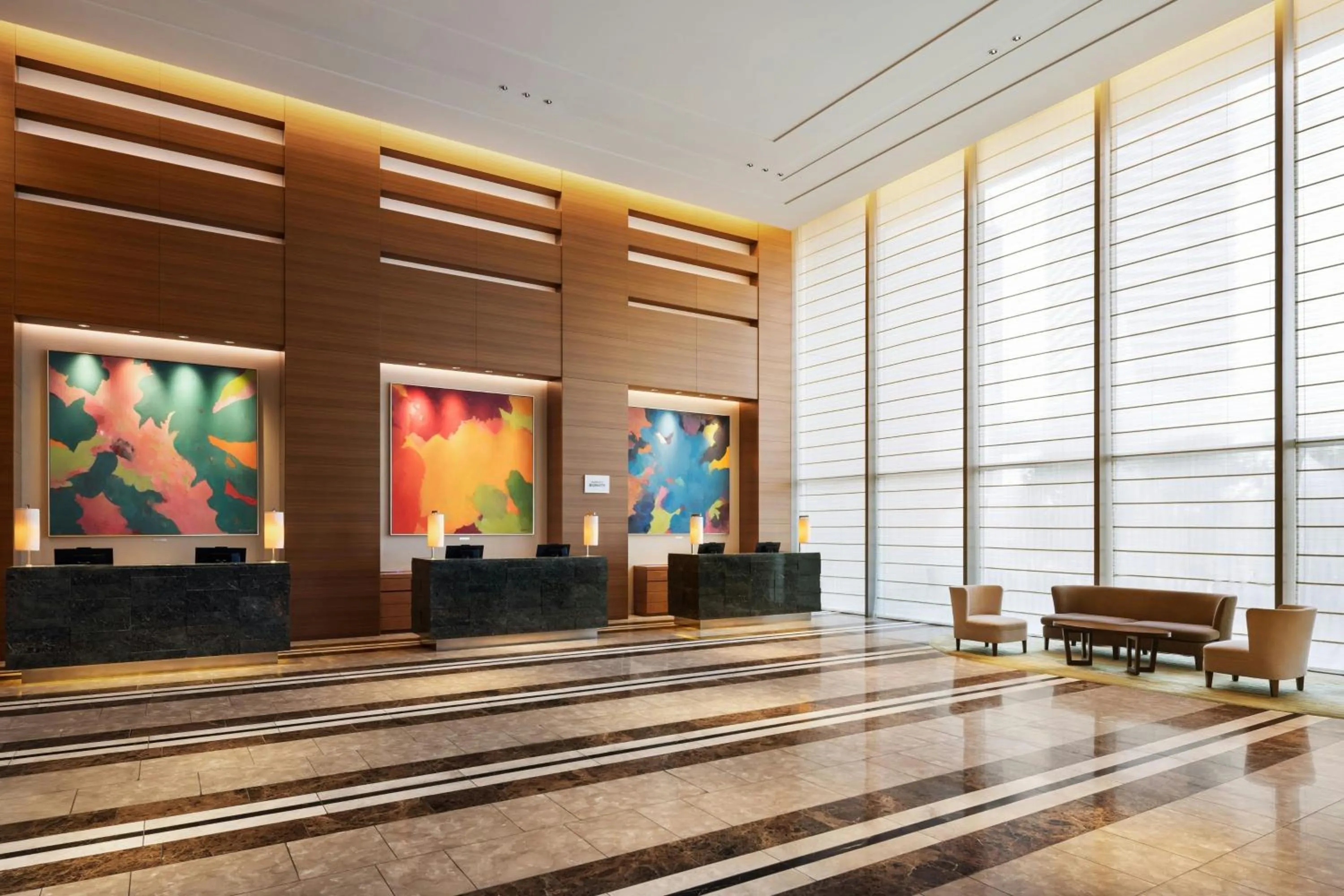 Lobby or reception in Sheraton Grand Hiroshima Hotel