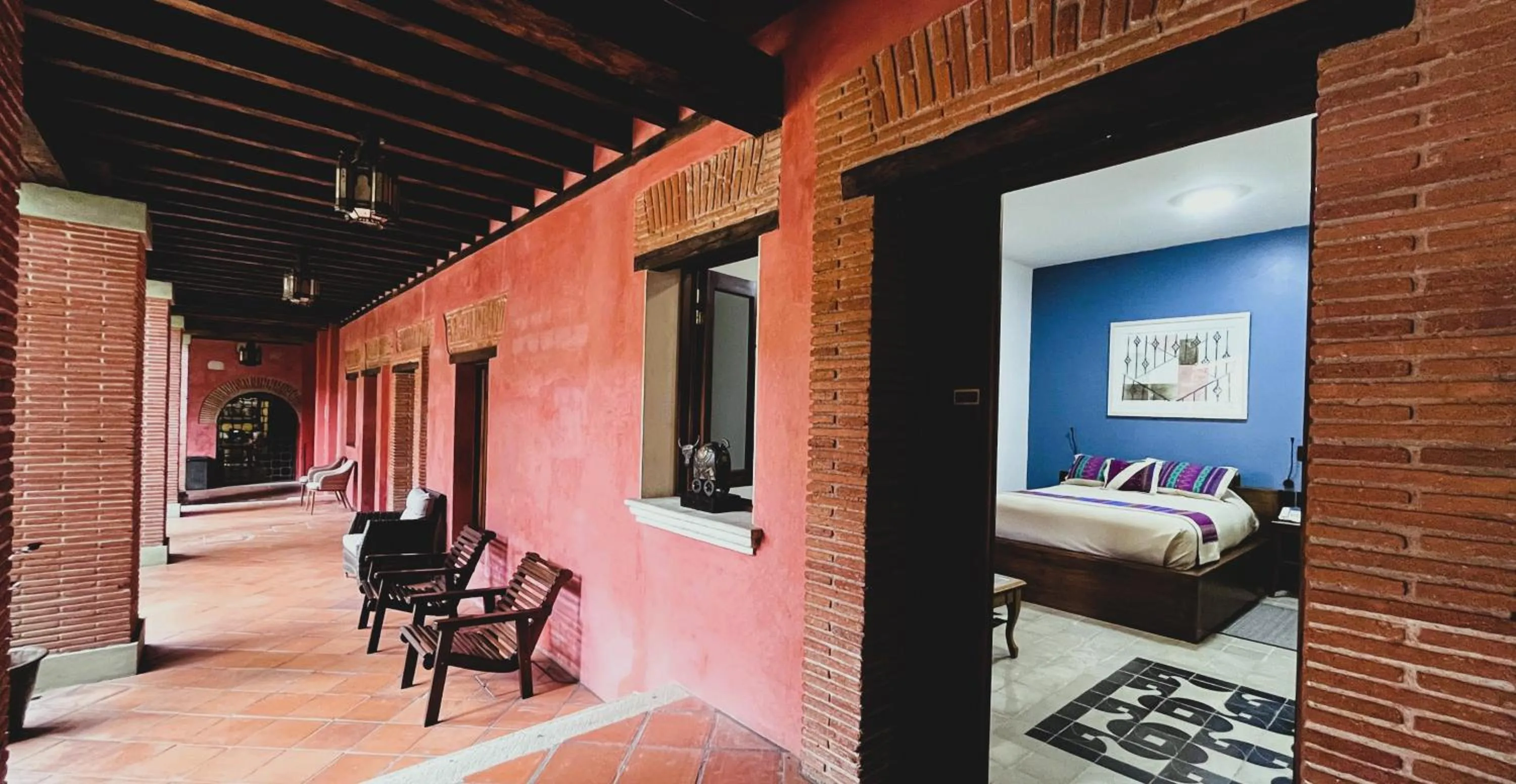 Bed in Hotel Siglo 17