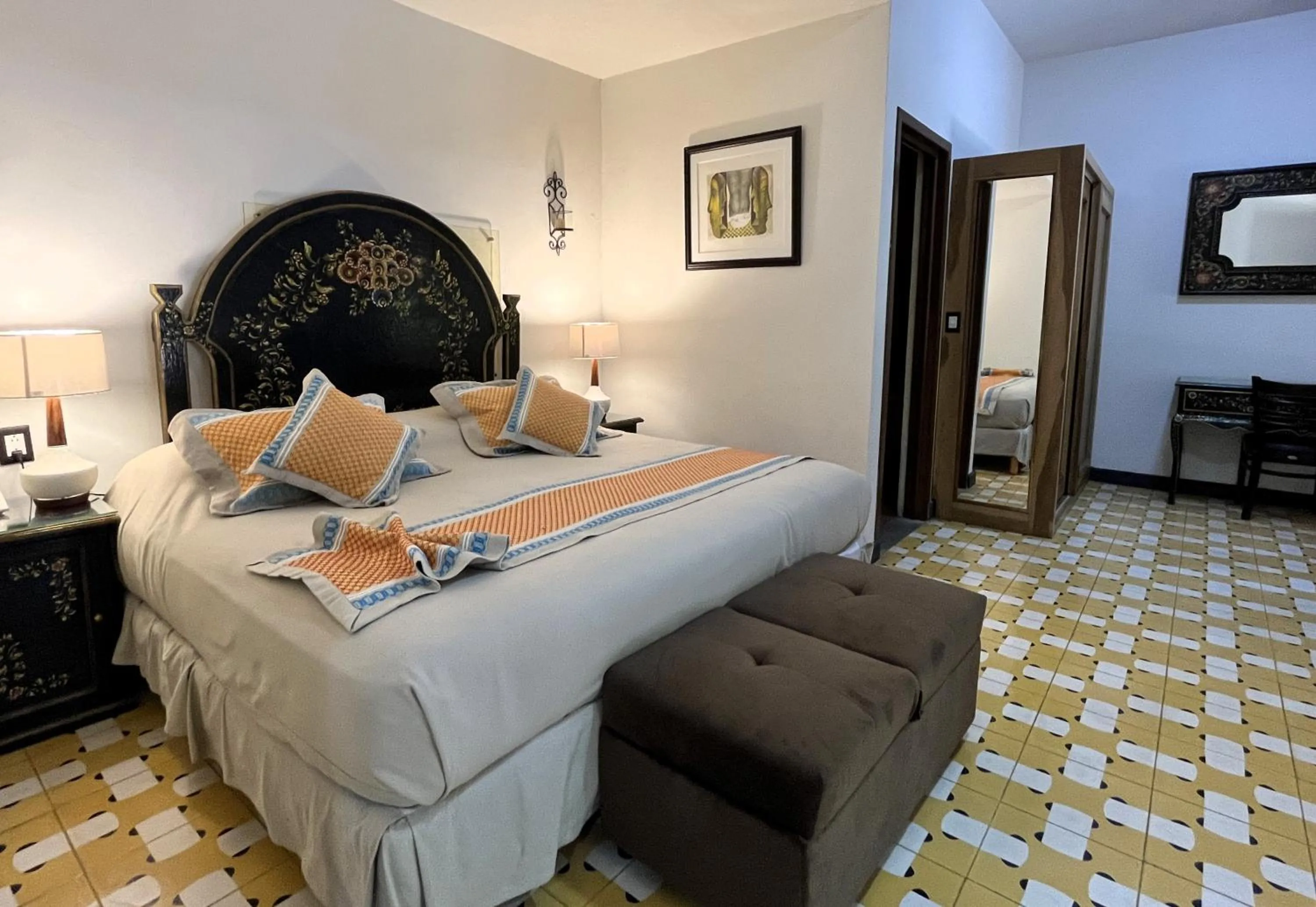 Bed in Hotel Siglo 17