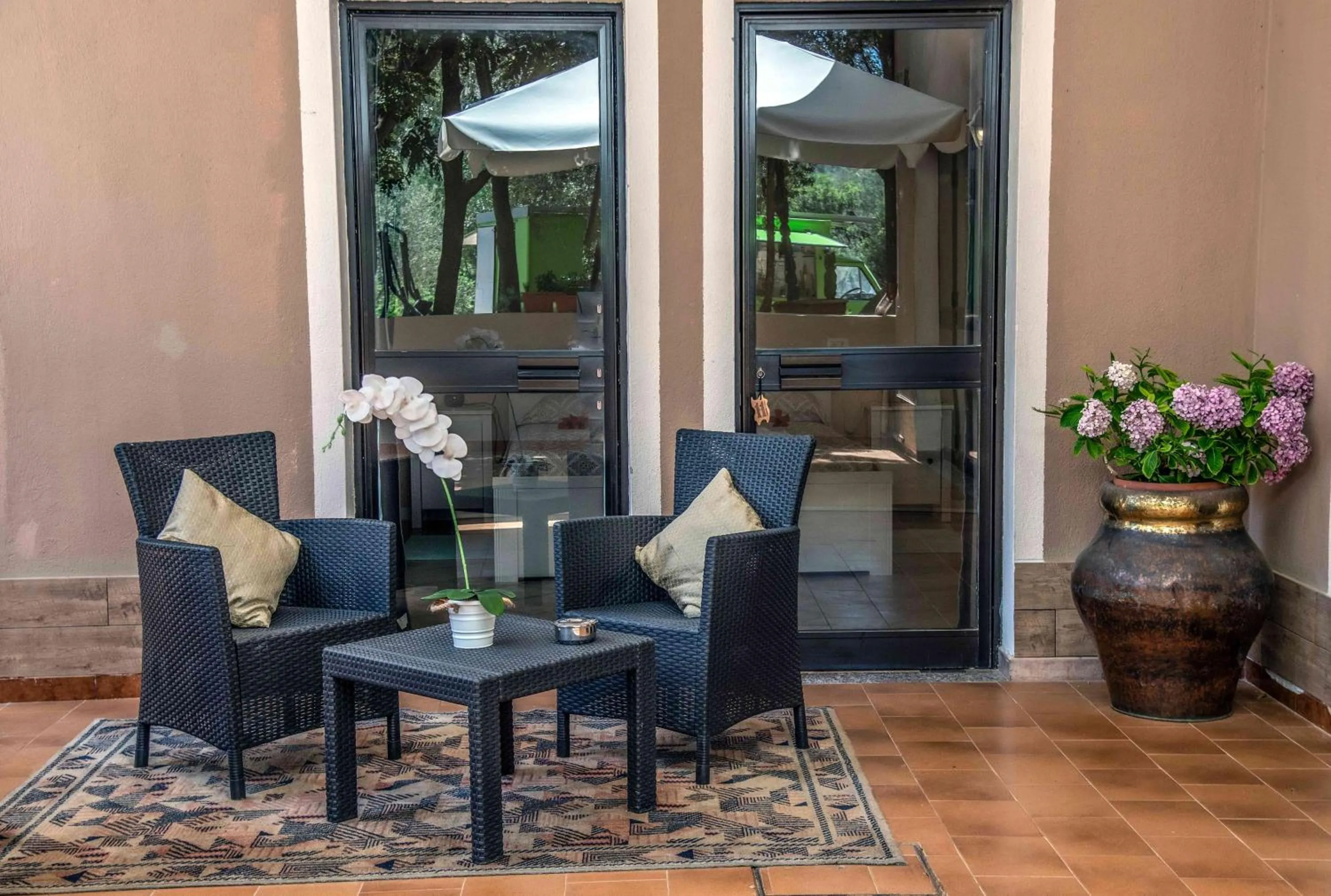 Patio in Hotel L'Oleandro