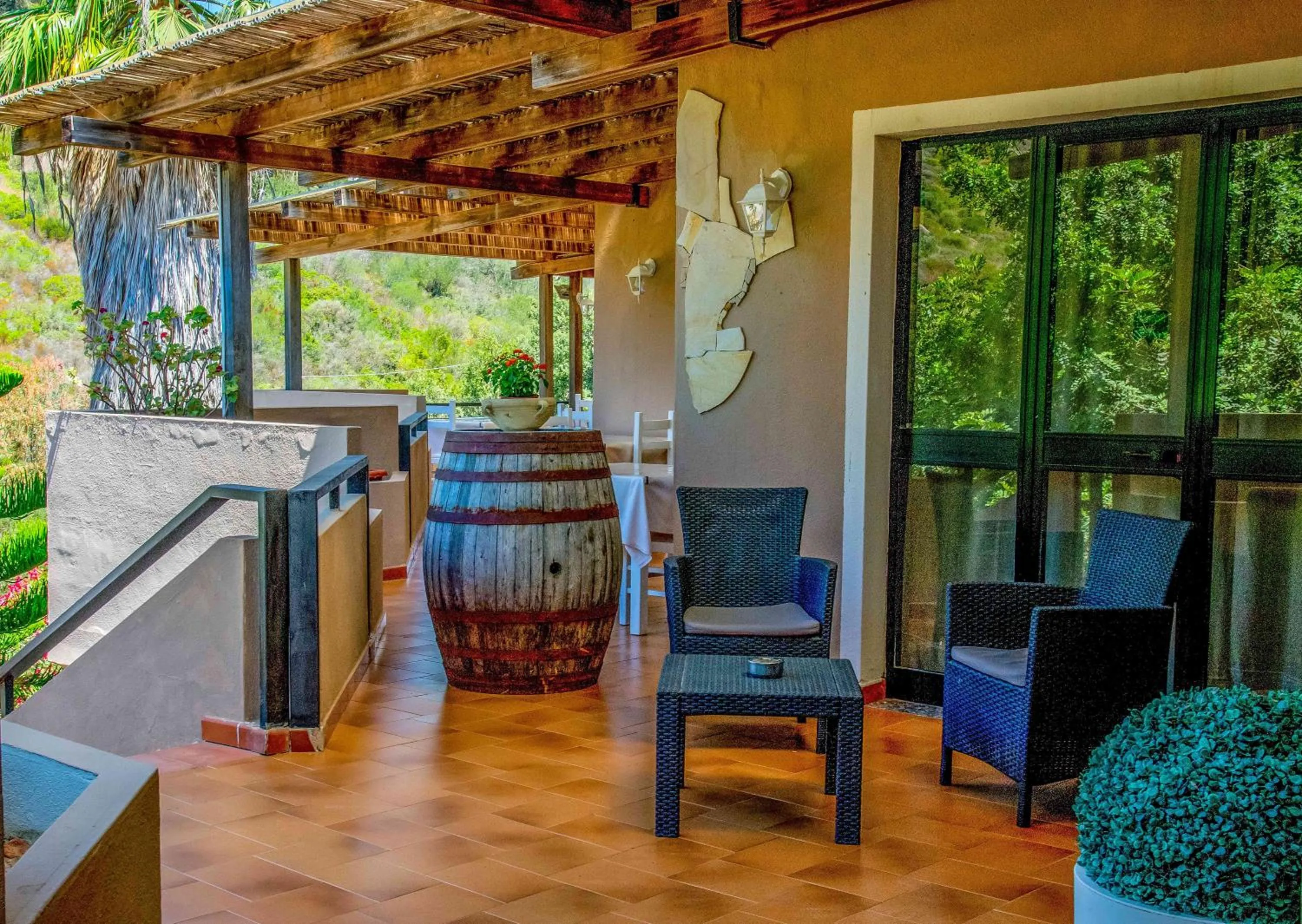 Patio in Hotel L'Oleandro