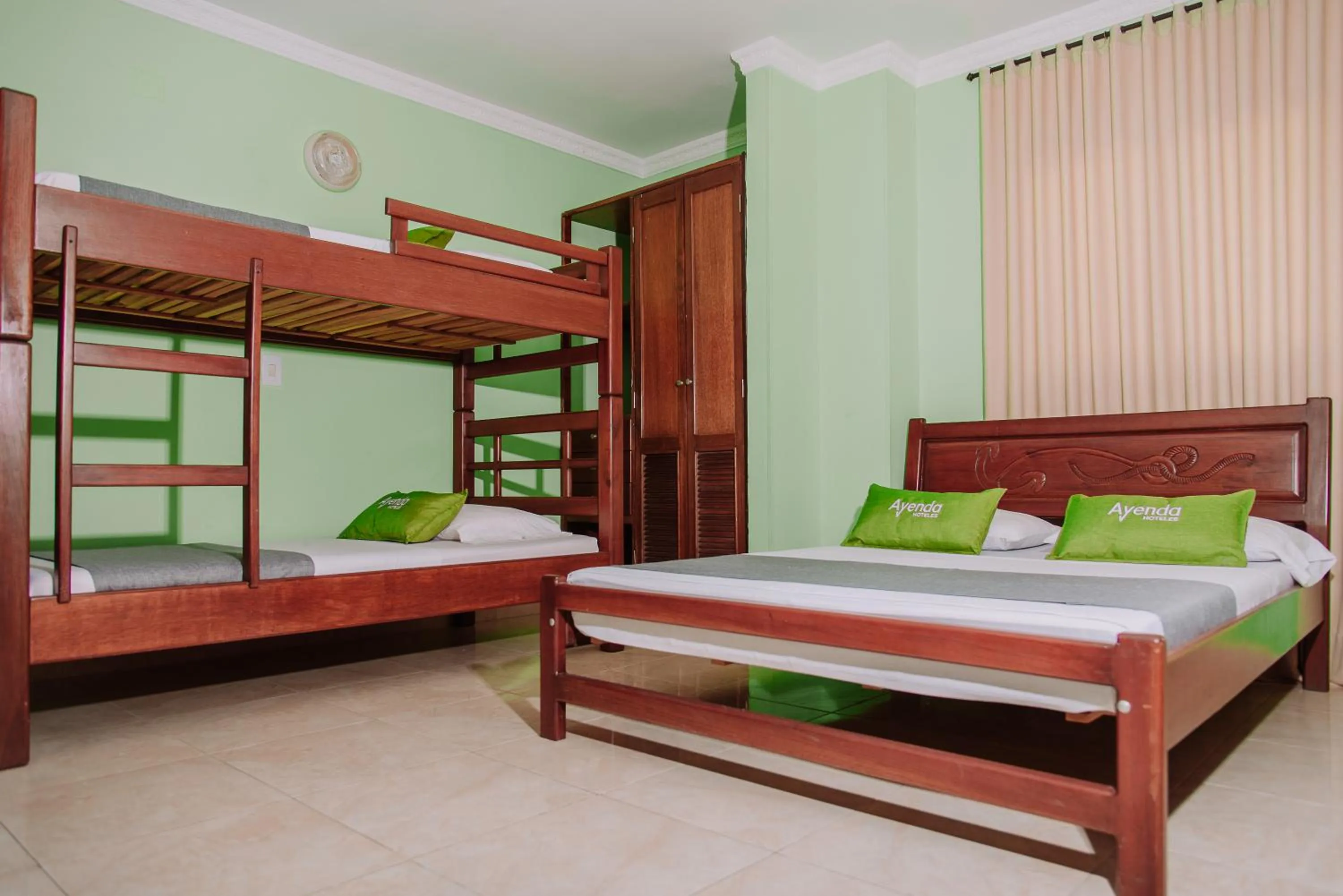 Bed in Hotel Tayrona Mágico