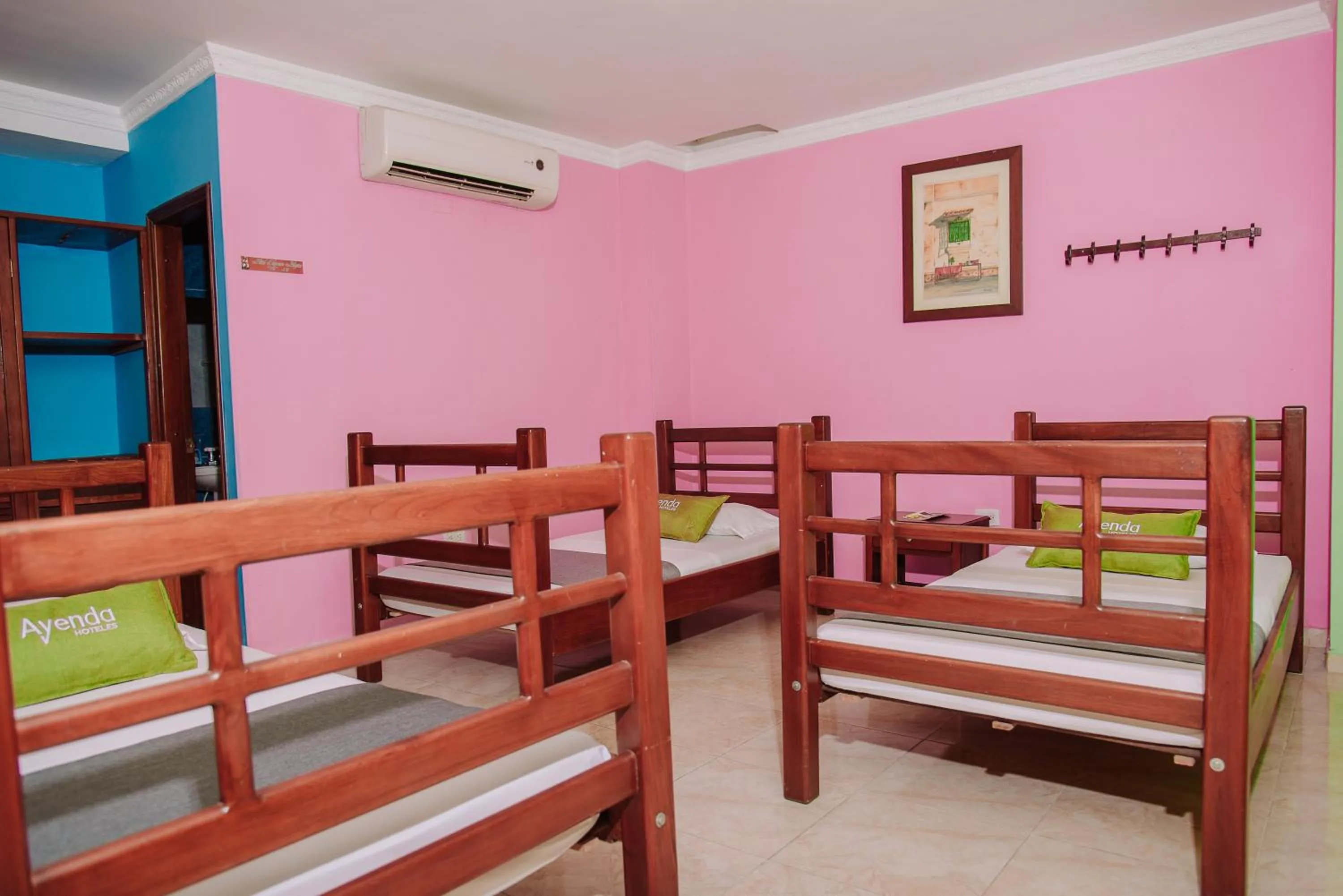 Bed in Hotel Tayrona Mágico