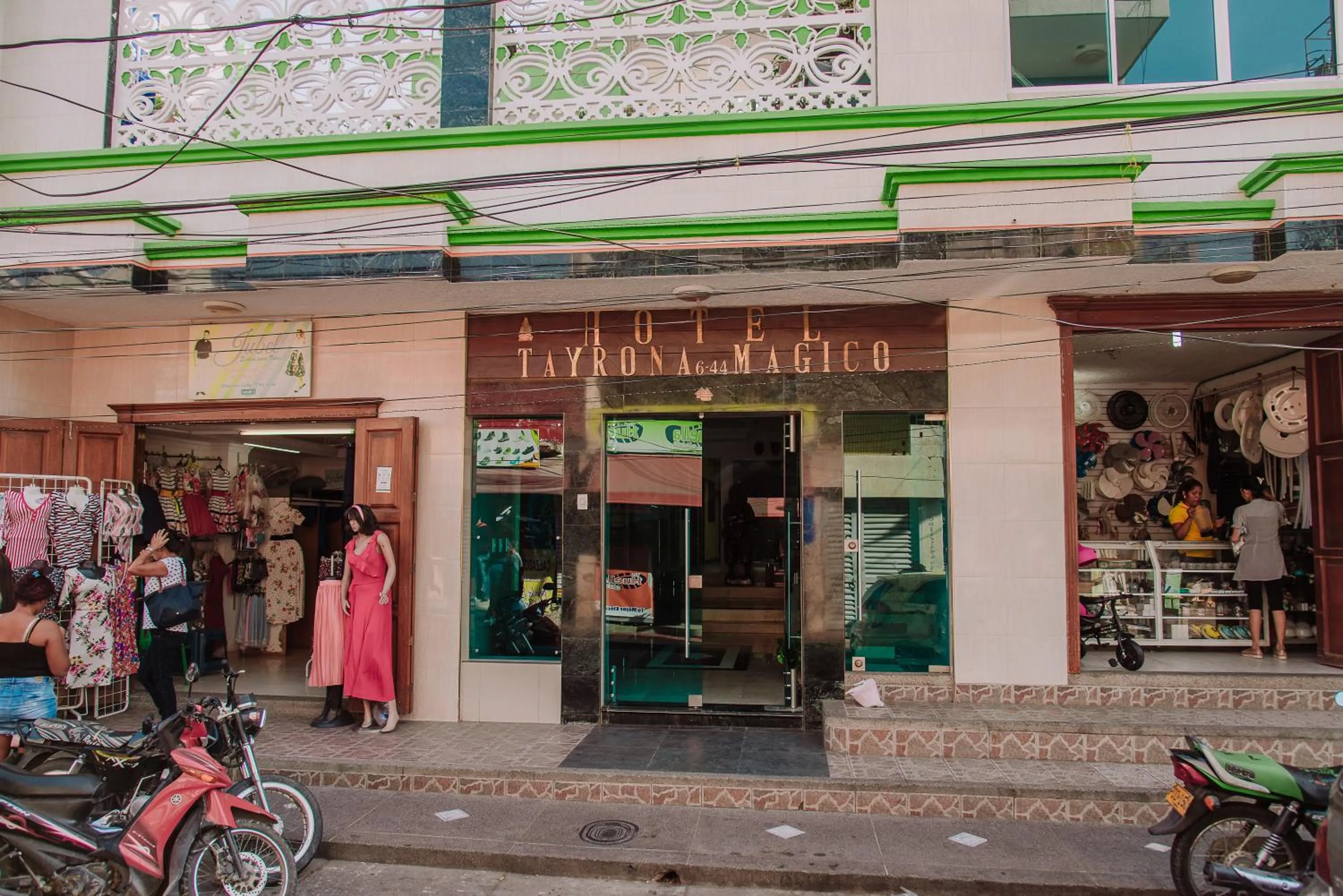 Facade/entrance in Hotel Tayrona Mágico