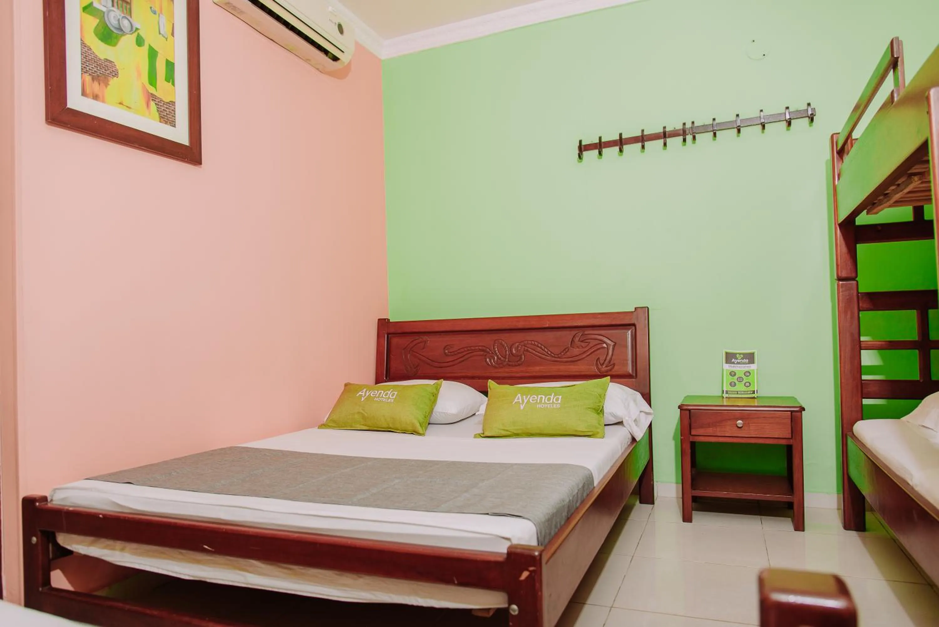 Bed in Hotel Tayrona Mágico