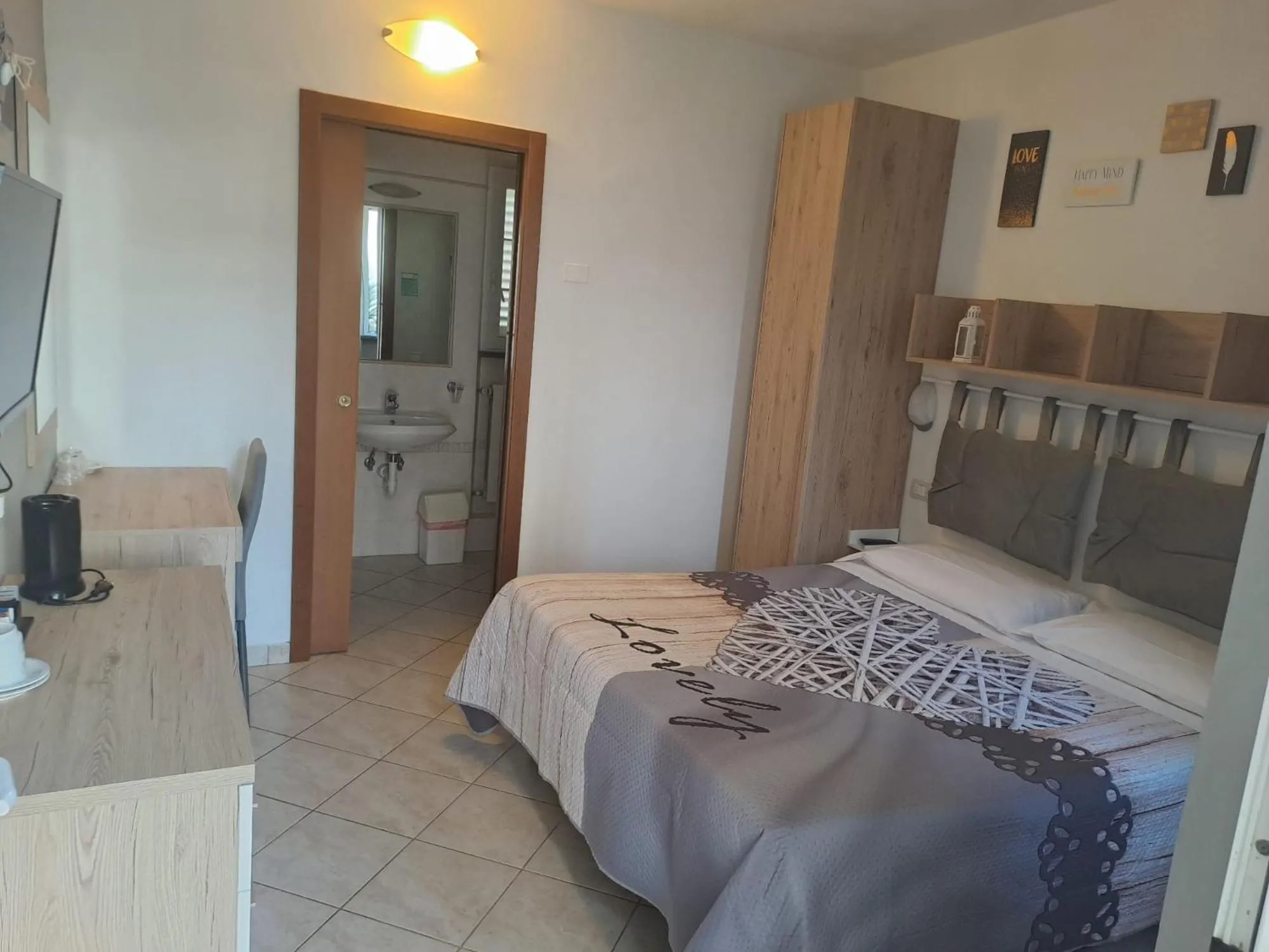 Bed in Hotel Mariani