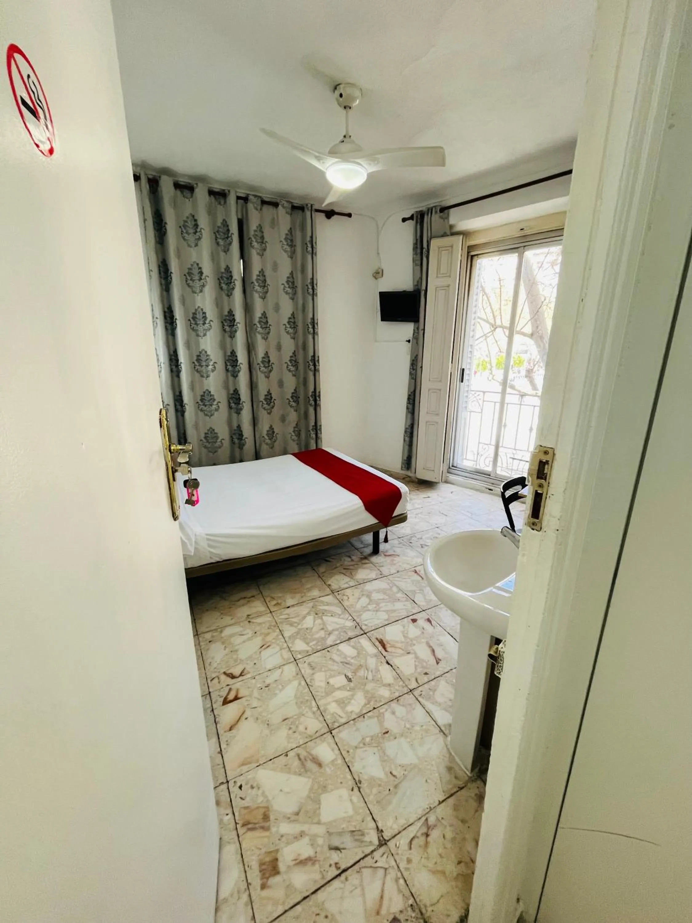 Bed in Pensión Rivera