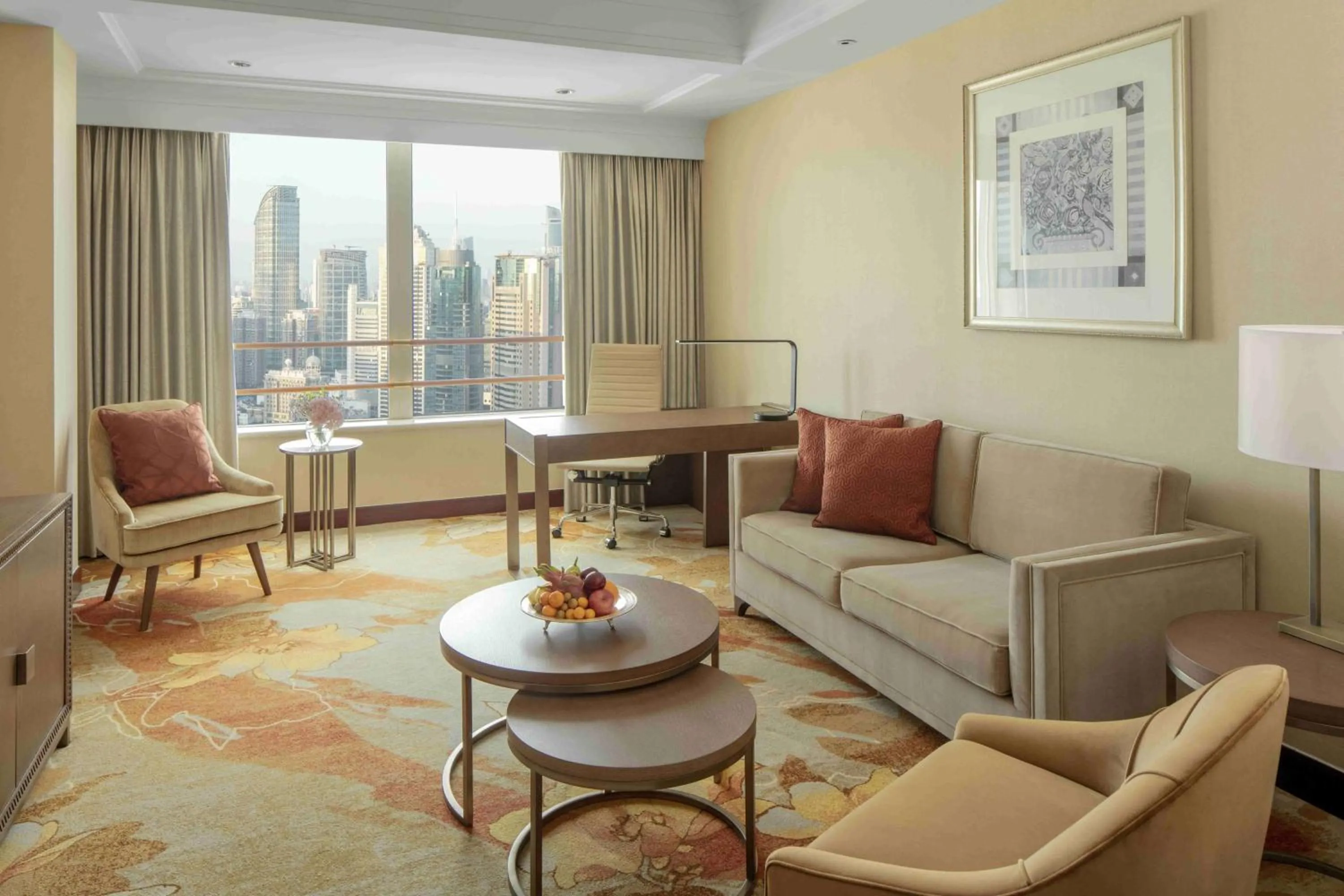 Living room in Radisson Blu Hotel Shanghai New World