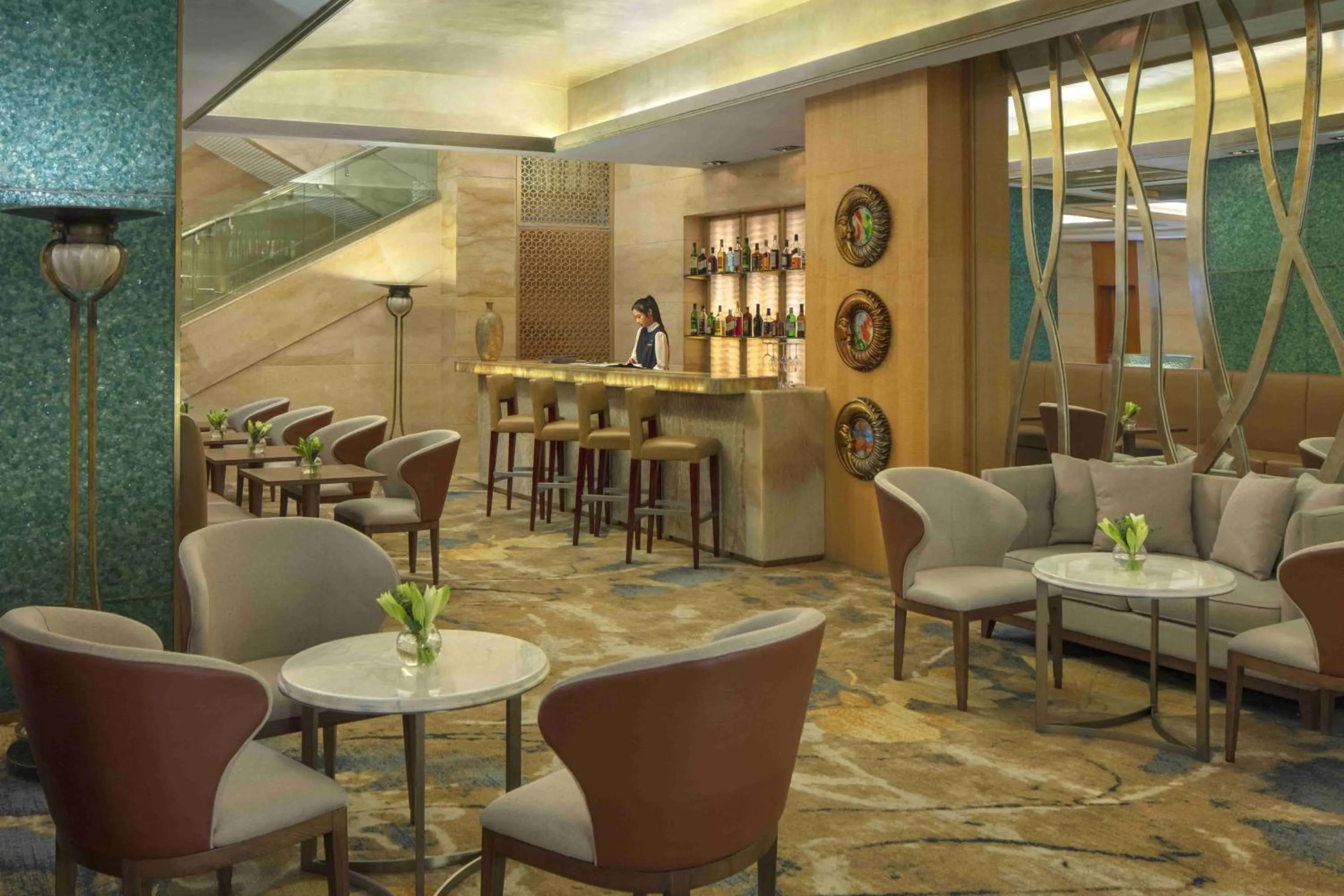 Lounge or bar in Radisson Blu Hotel Shanghai New World