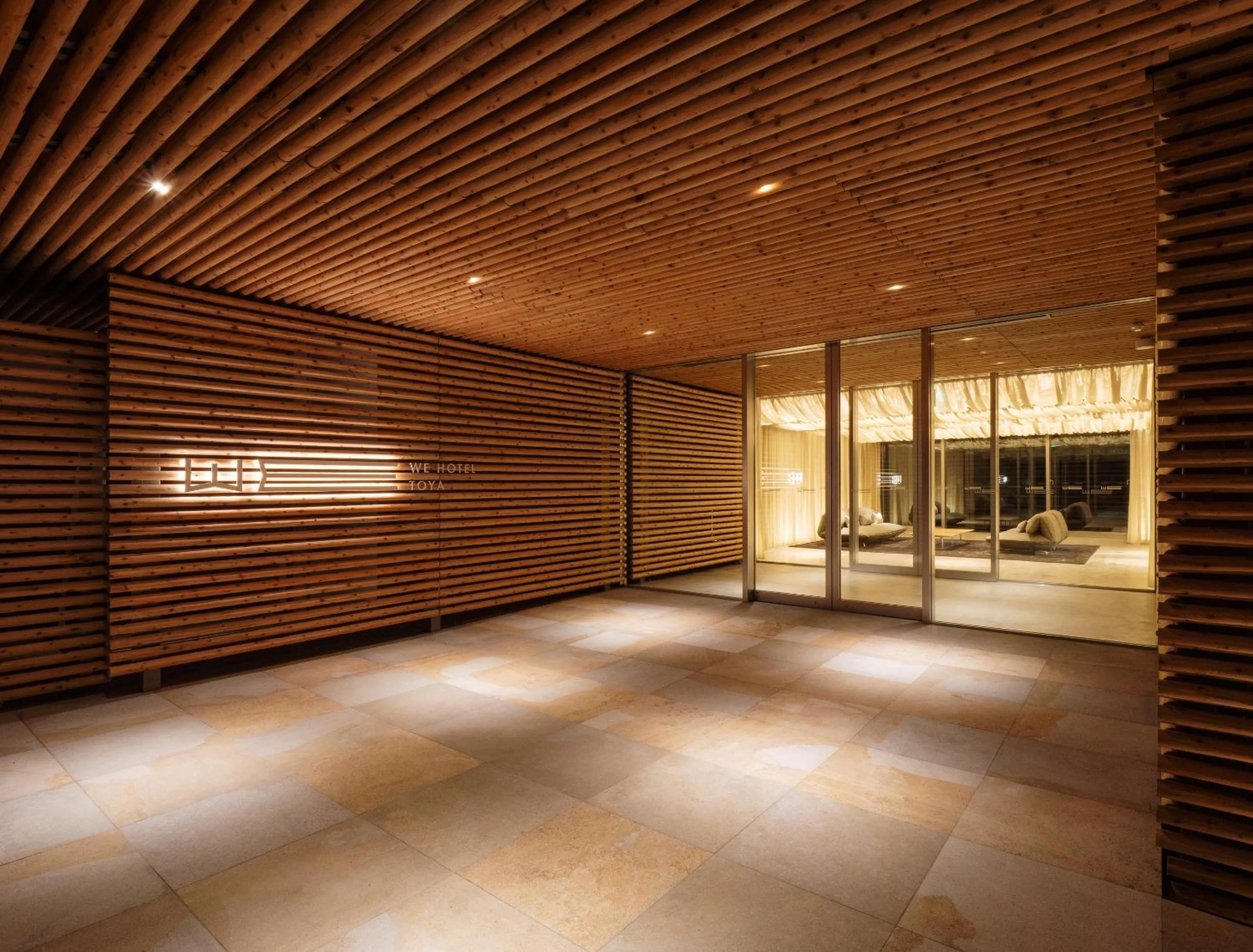 Facade/entrance in WE Hotel Toya