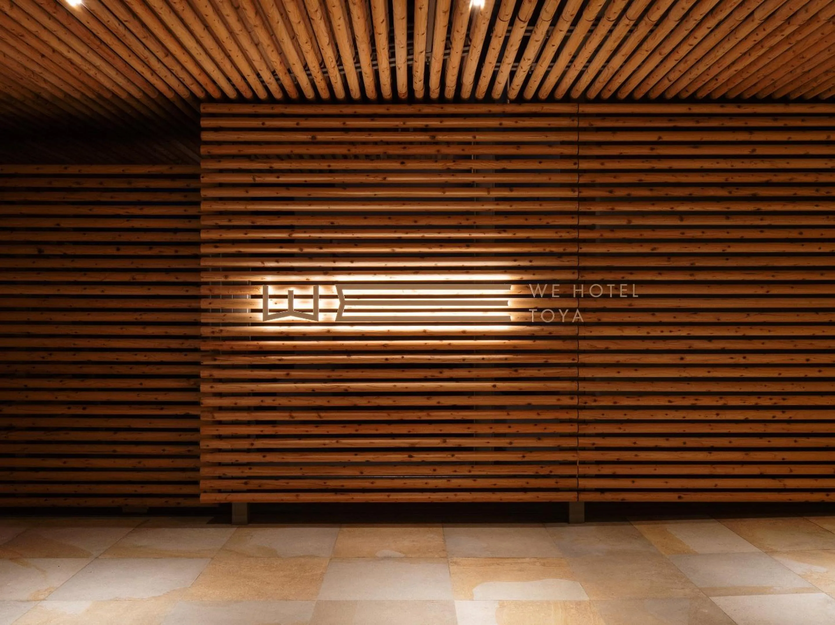 Facade/entrance in WE Hotel Toya