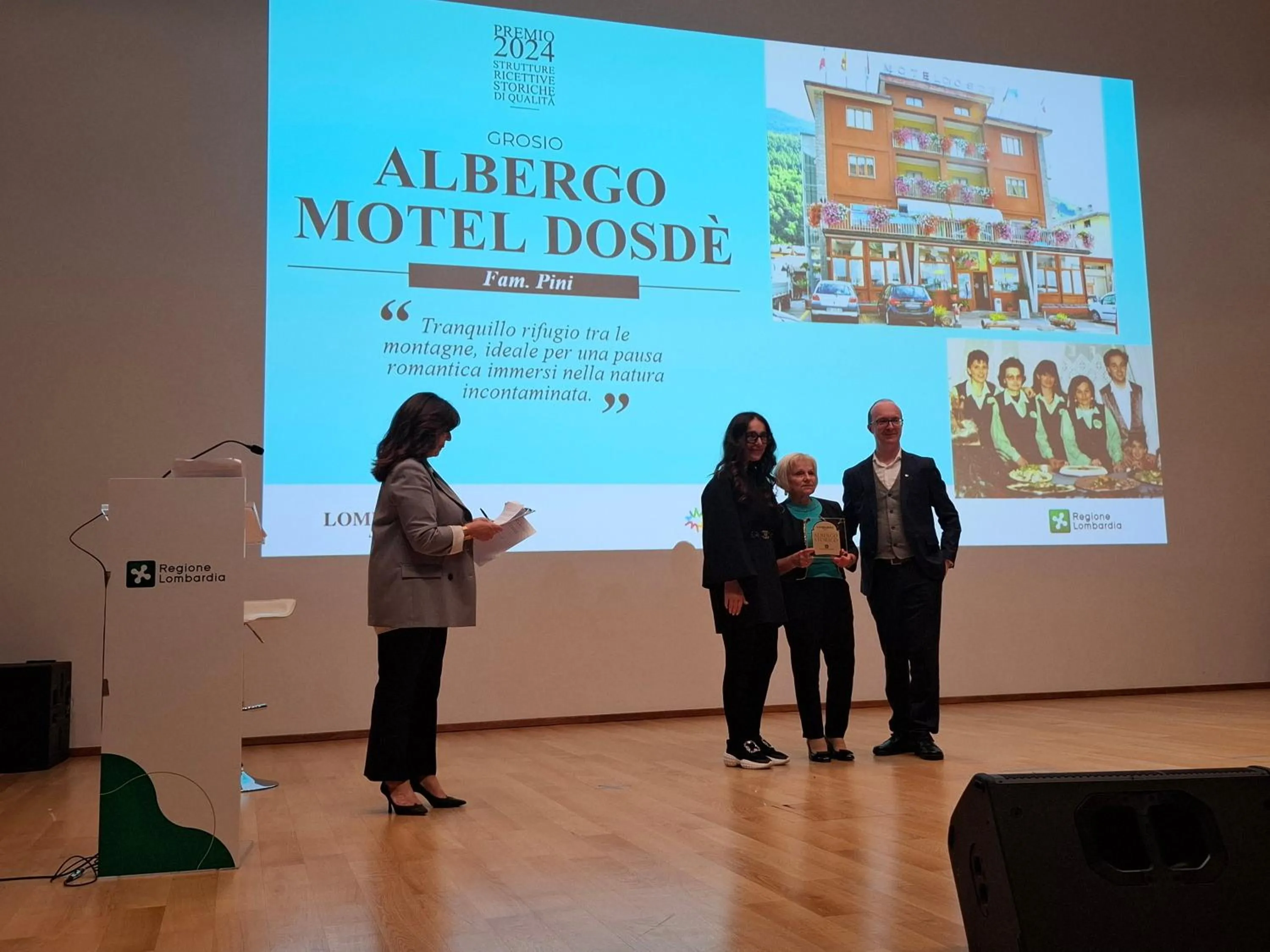 Certificate/Award in Albergo Motel Dosdè B&B